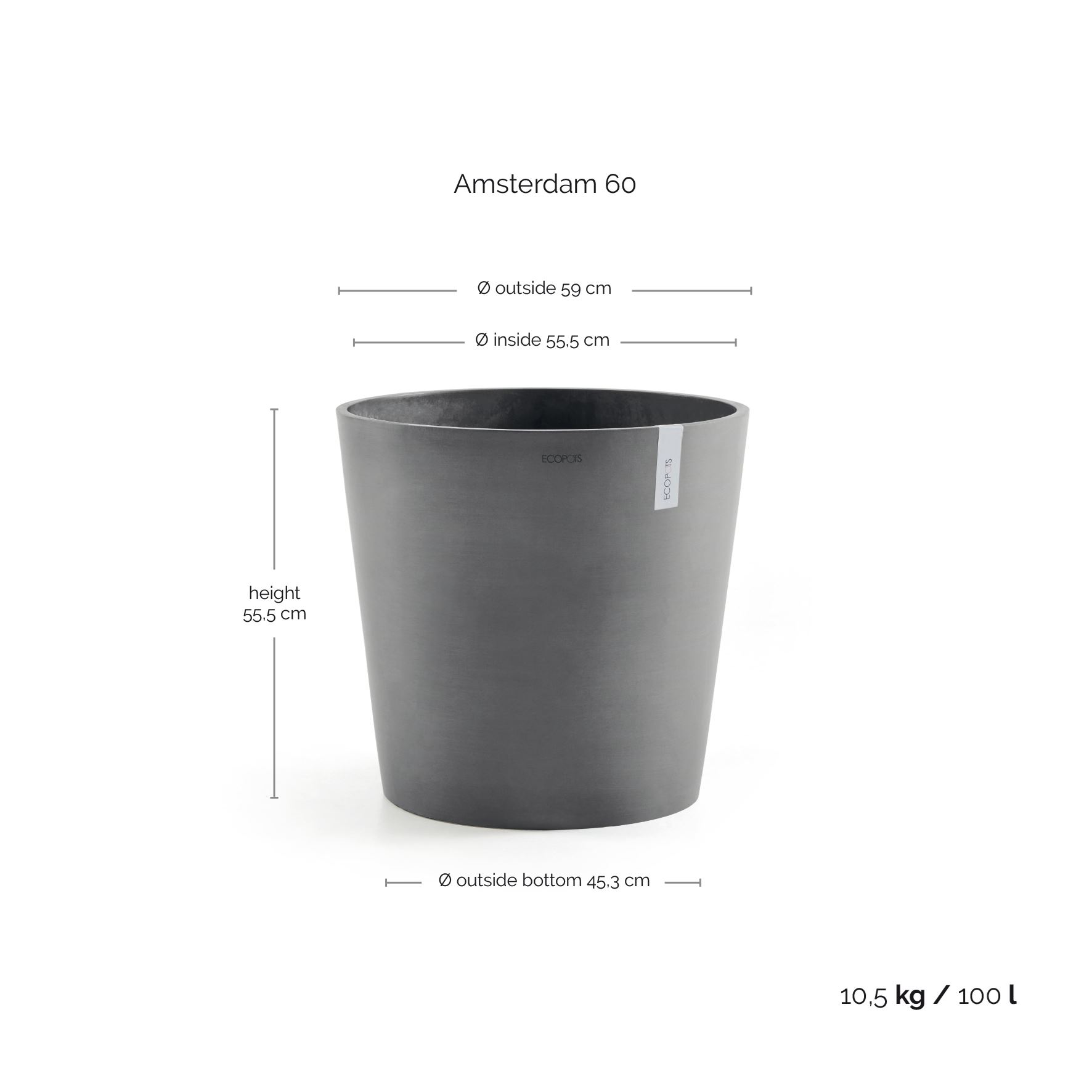 Ecopots-amsterdam-grey-60-cm-H56-cm