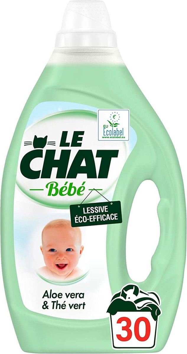 le-chat-vloeibaar-wasmiddel-1-5l-30sc-bebe-aloe-vera-the-vert