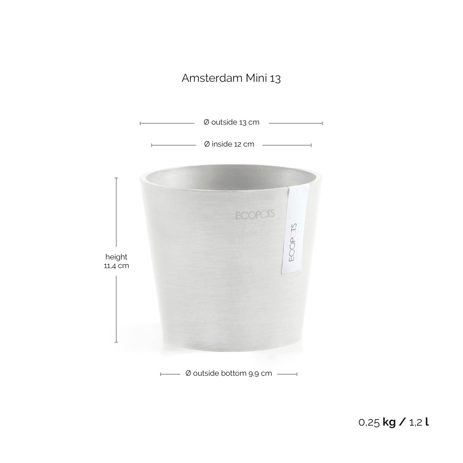 Ecopots-amsterdam-mini-pure-white-13-cm-H11-4-cm