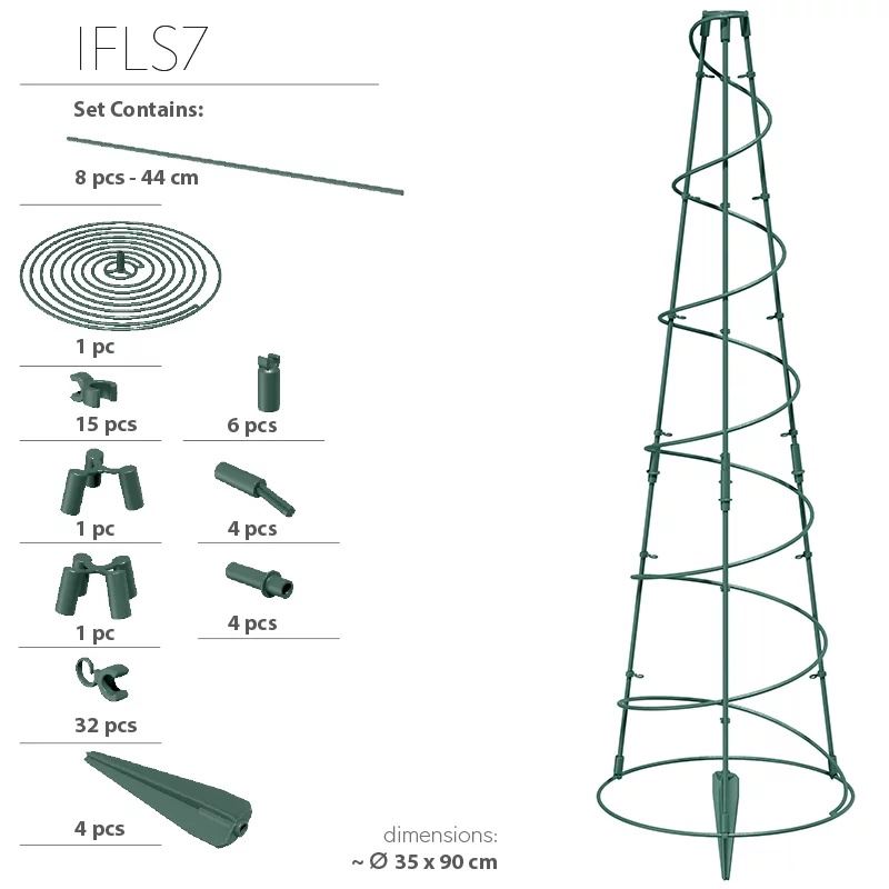 Plant-support-IFLS7-Floo-Supports-forest-green