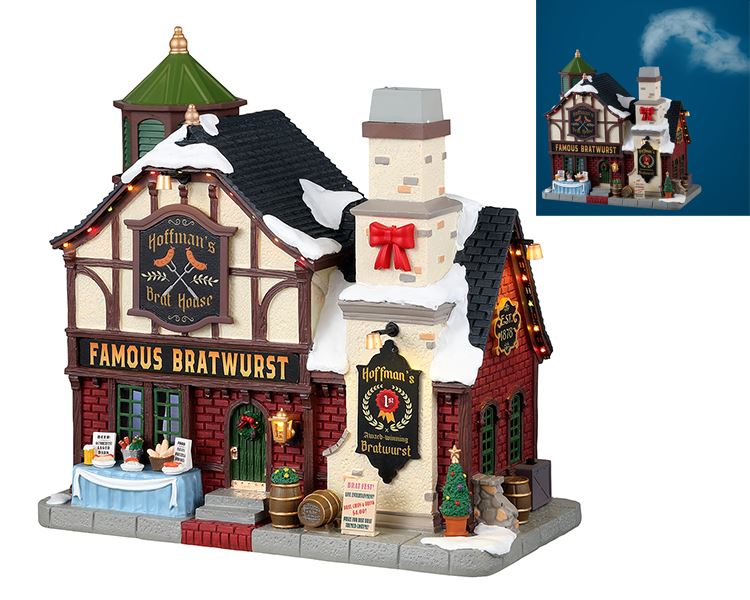 Lemax - 'Hoffman's Brat House' - Illuminated building with smoke effect - Adapter included