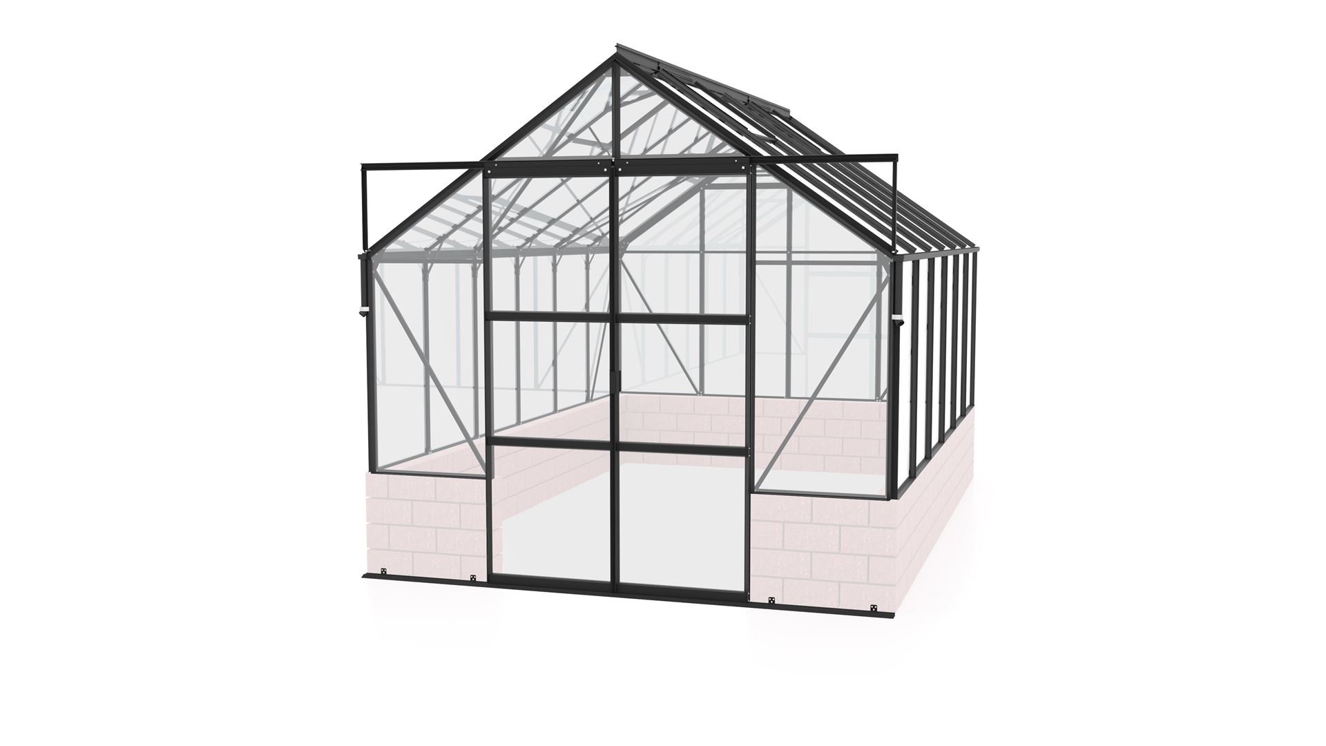 Cassandra-9900-ESG3mm-zwart-Glazen-serre-veiligheidsglas-Vrijstaand-B257-x-L383-x-H249