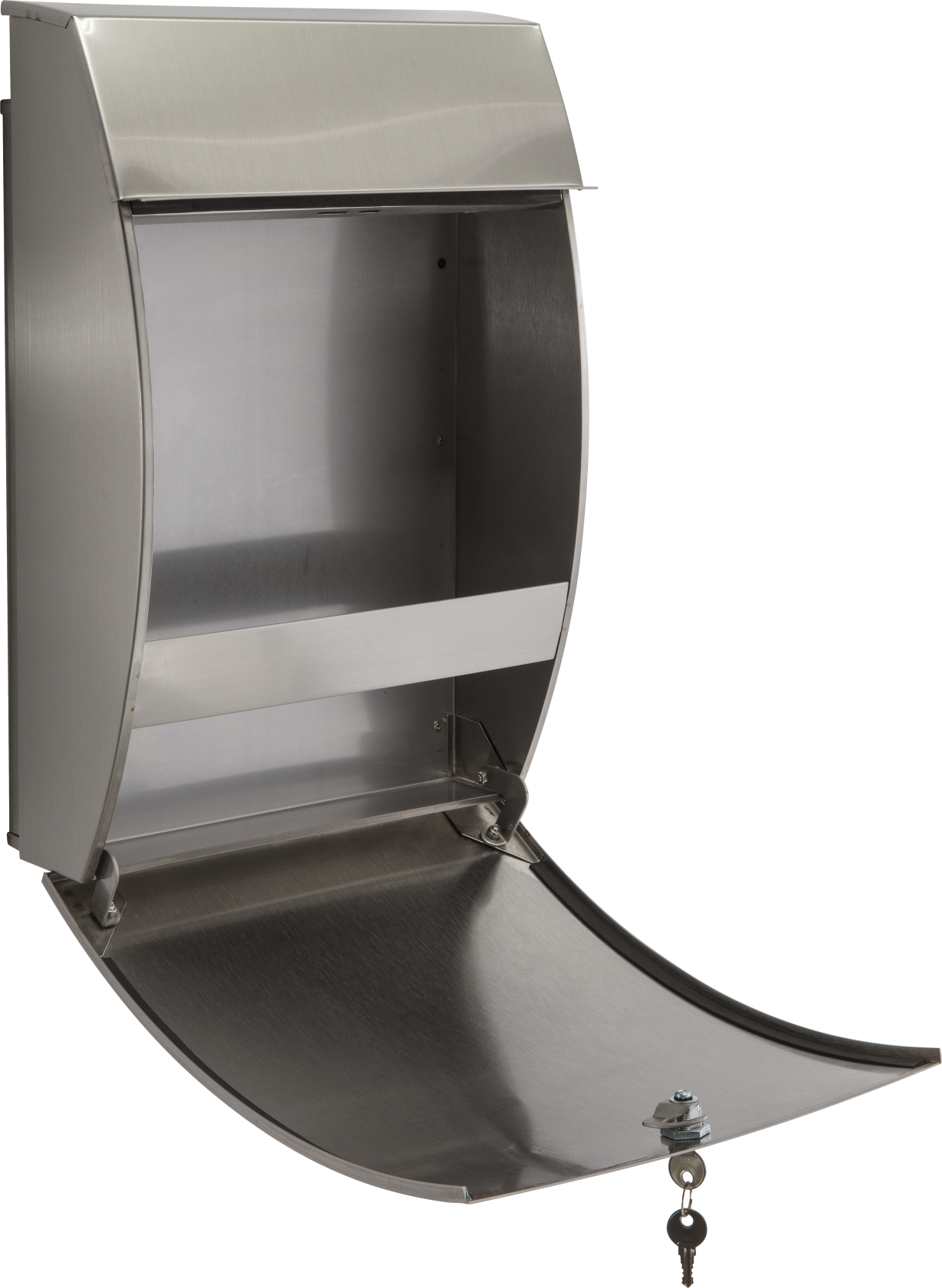 Practo Garden new york inox - Brievenbus in inox - 15x32x48cm