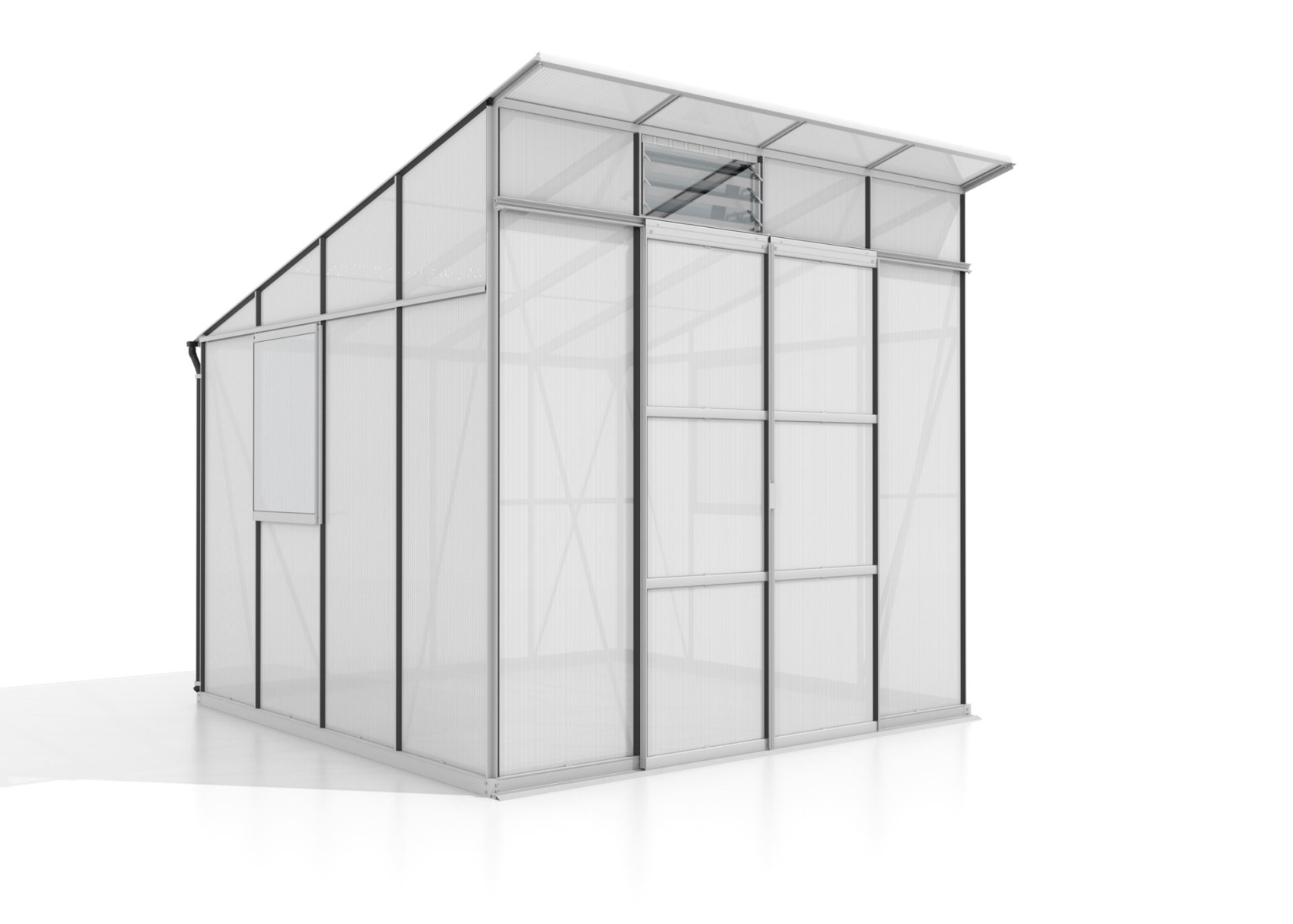 Vitavia Playa serre - 7,6m² - met 6 mm polycarbonaat - Aluminium