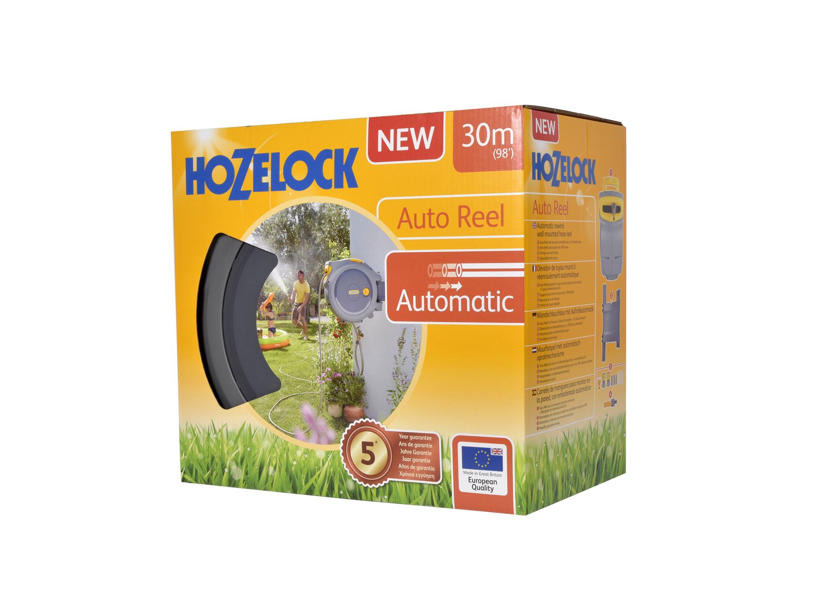 Hozelock Wall Hose Box 'Auto Reel' - 30m