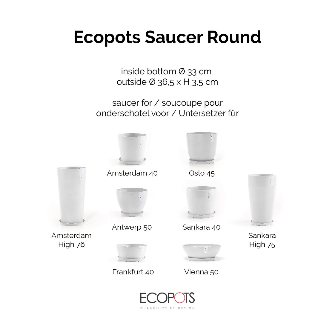 Ecopots-onderschotel-rond-pure-white-40-cm-H3-5-cm
