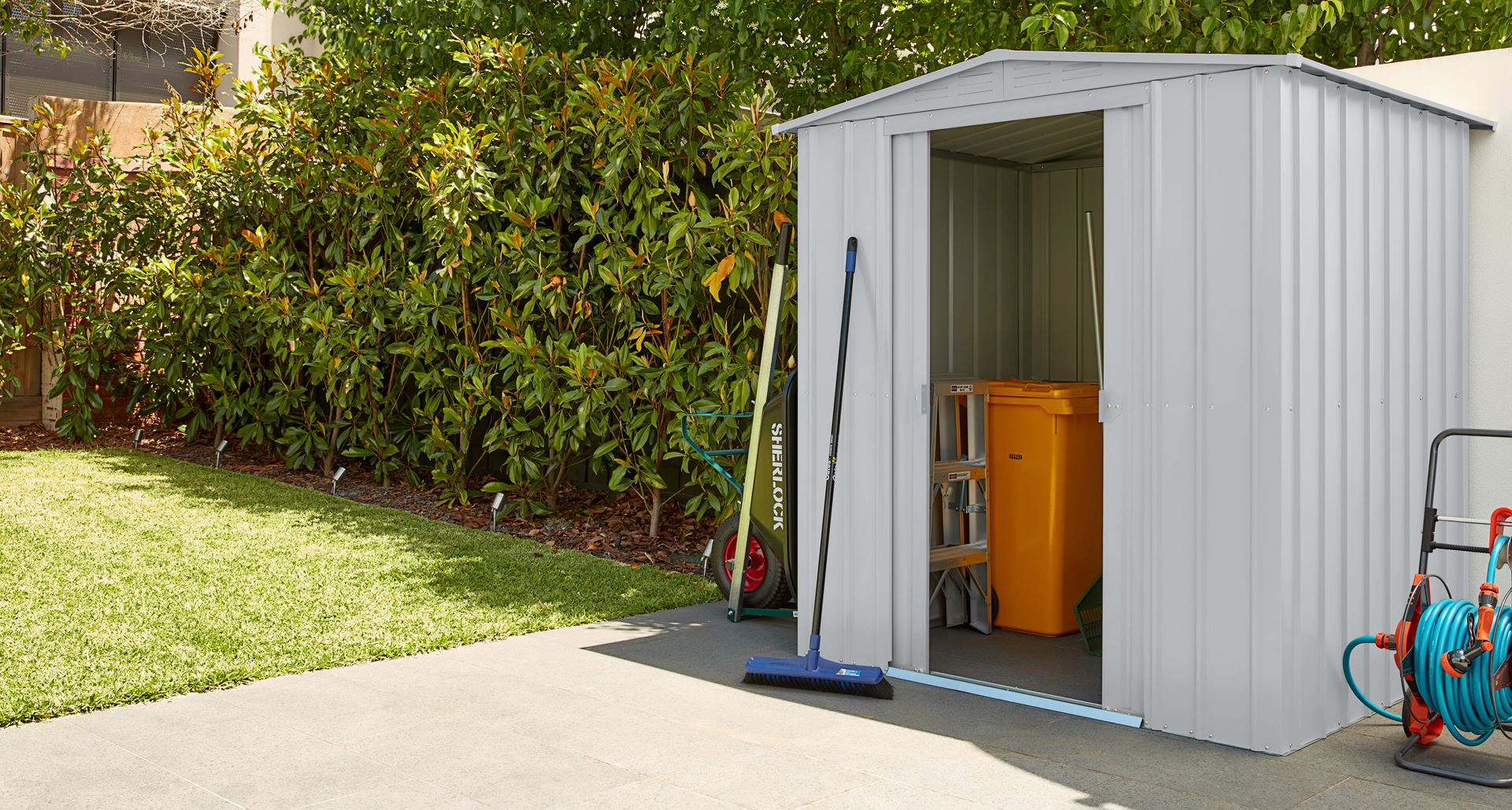 Tuinberging-Dream-65-zilver-metallic-Tuinberging-metaal-B171-x-L144-x-H193-cm