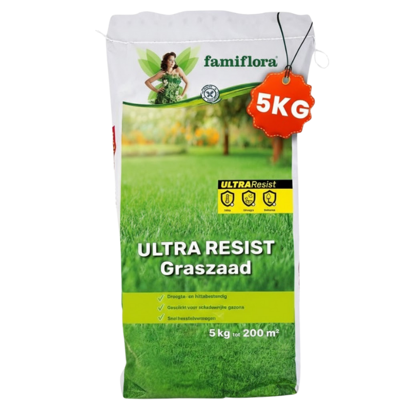 Famiflora semence de gazon 5kg jusqu'à 200m² - Ultra Resist - tout usage