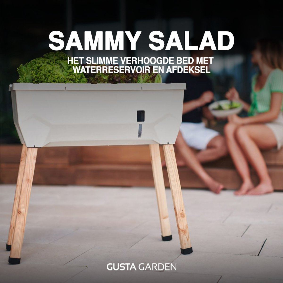 Gusta Garden Verhoogd bed SAMMY SALAD Startset, lichtgrijs Gusta Garden Verhoogd bed SAMMY SALAD Startset, lichtgrijs