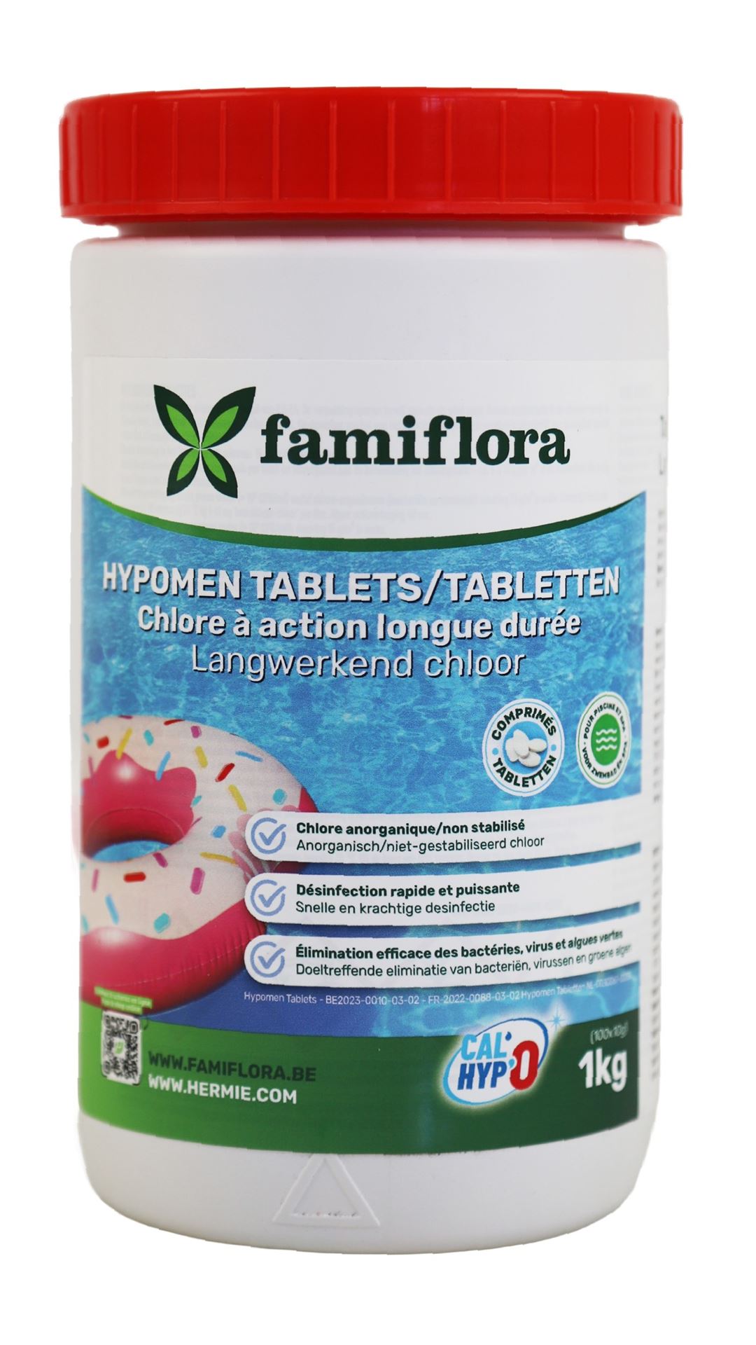 Langwerkend-anorganisch-chloor-1kg-10g-tabs-100x10g-niet-gestabiliseerd-chloor