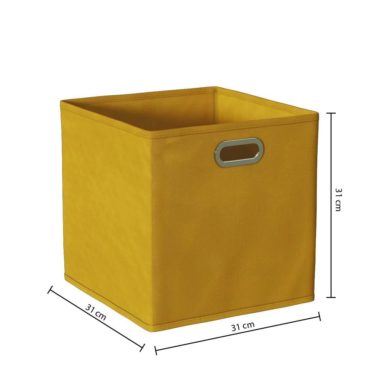 Opbergmand-31x31cm-mosterd