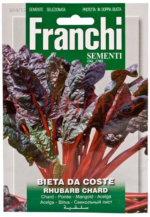 Franchi Sementi Snijbiet zaden - Bietola Da Coste Rhubarb Chard 