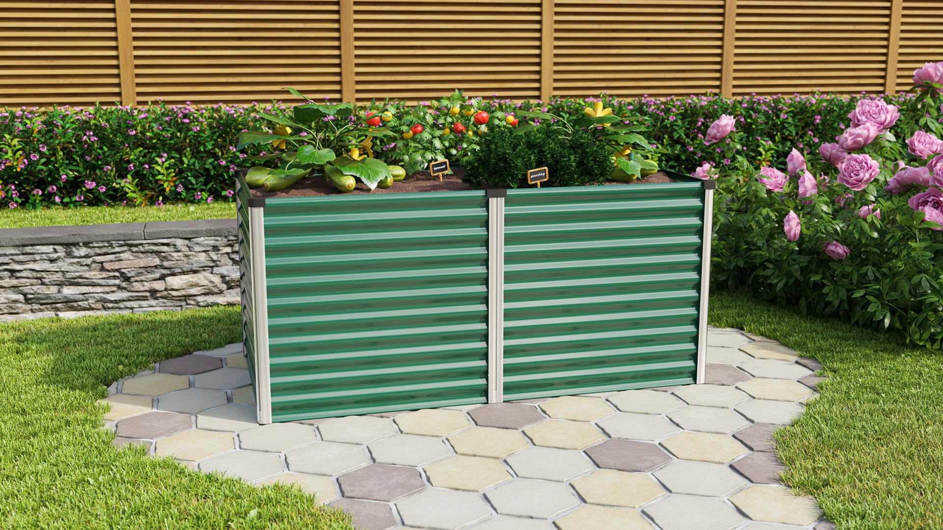 Verhoogd-zaaibed-Linus-858-zeegras-alu-H86-cm