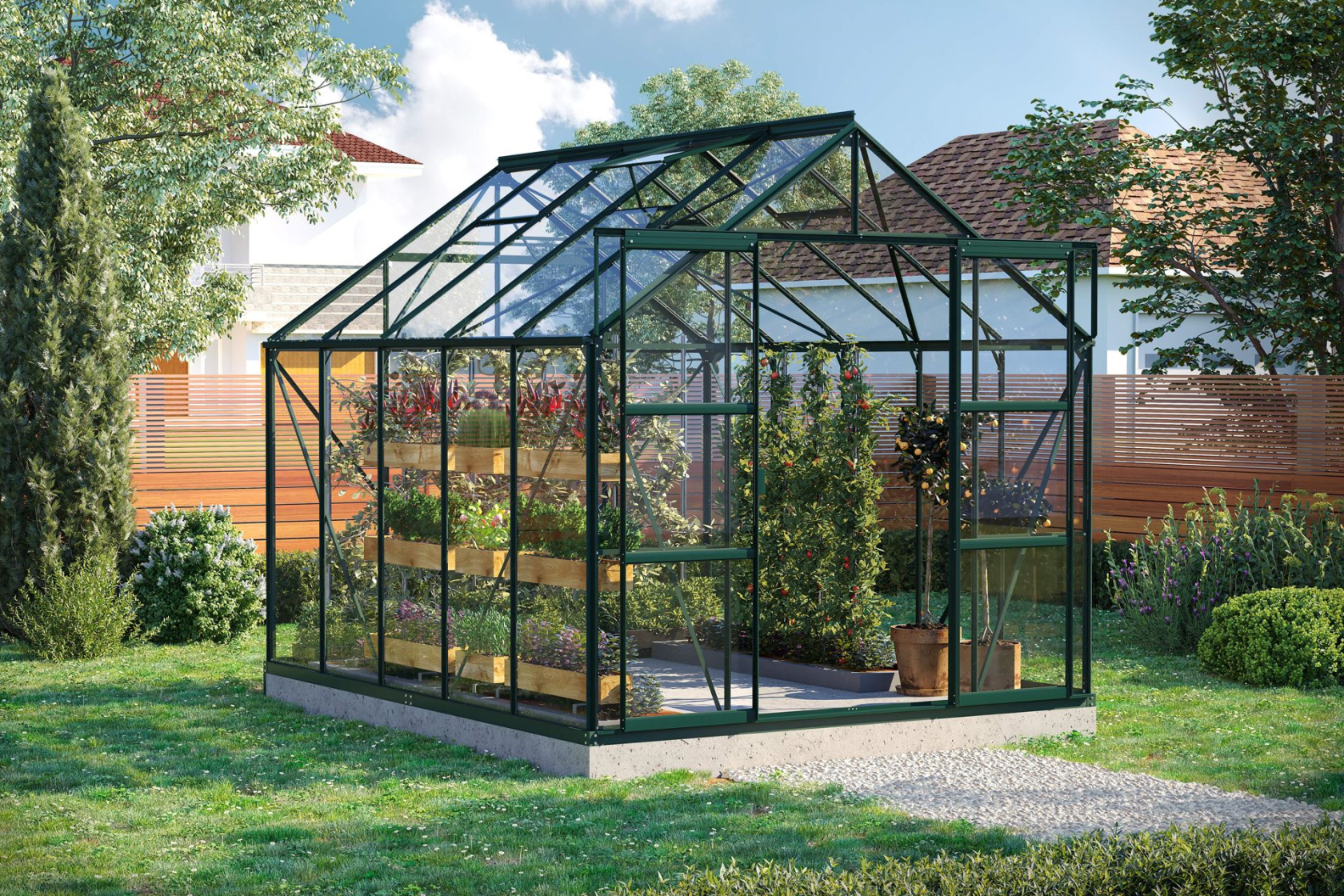 Vitavia Uranus serre - 8,3m² - Donkergroen