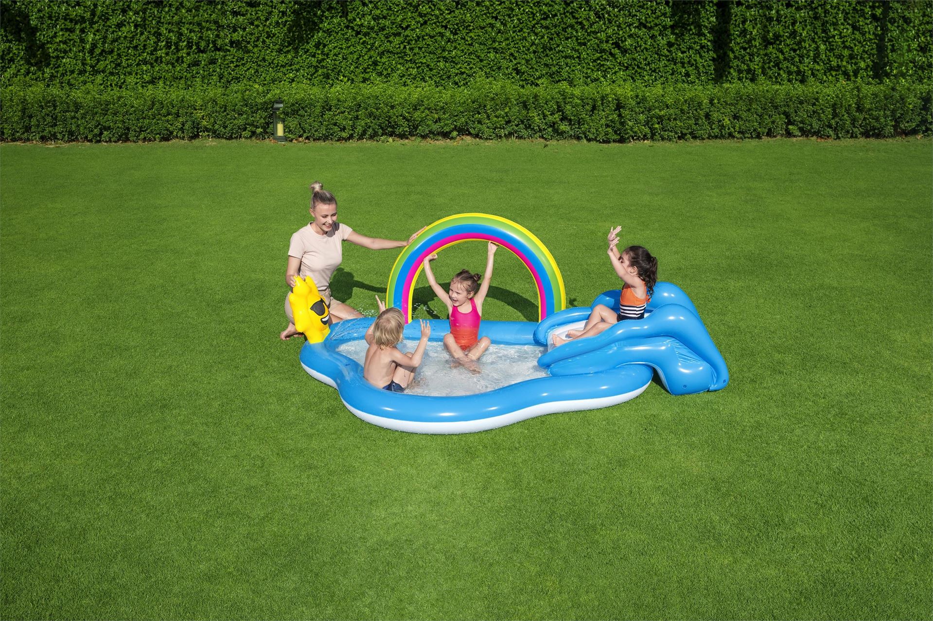 Bestway-8-5-x-57-x-36-2-57m-x-1-45m-x-91cm-Rainbow-N-Shine-Play-Center