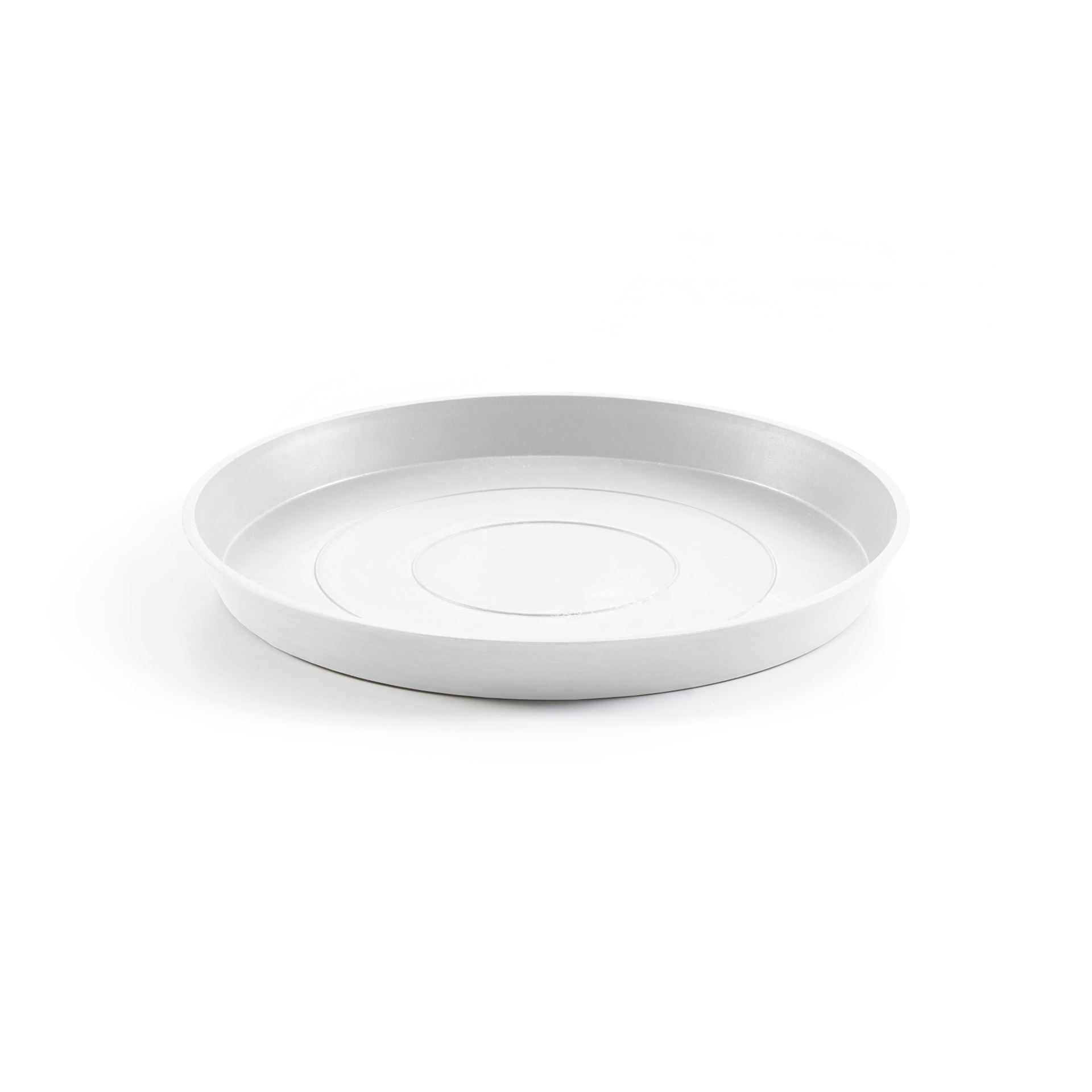 Ecopots onderschotel met waterreservoir- Rond - Pure White - Diameter 50,5 x H3,5 cm