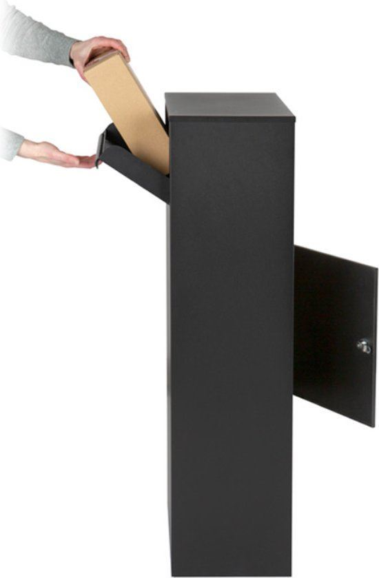 Famiflora package mailbox BLOC with combination lock - matte black - 105 x 39 x 27 cm - top quality!