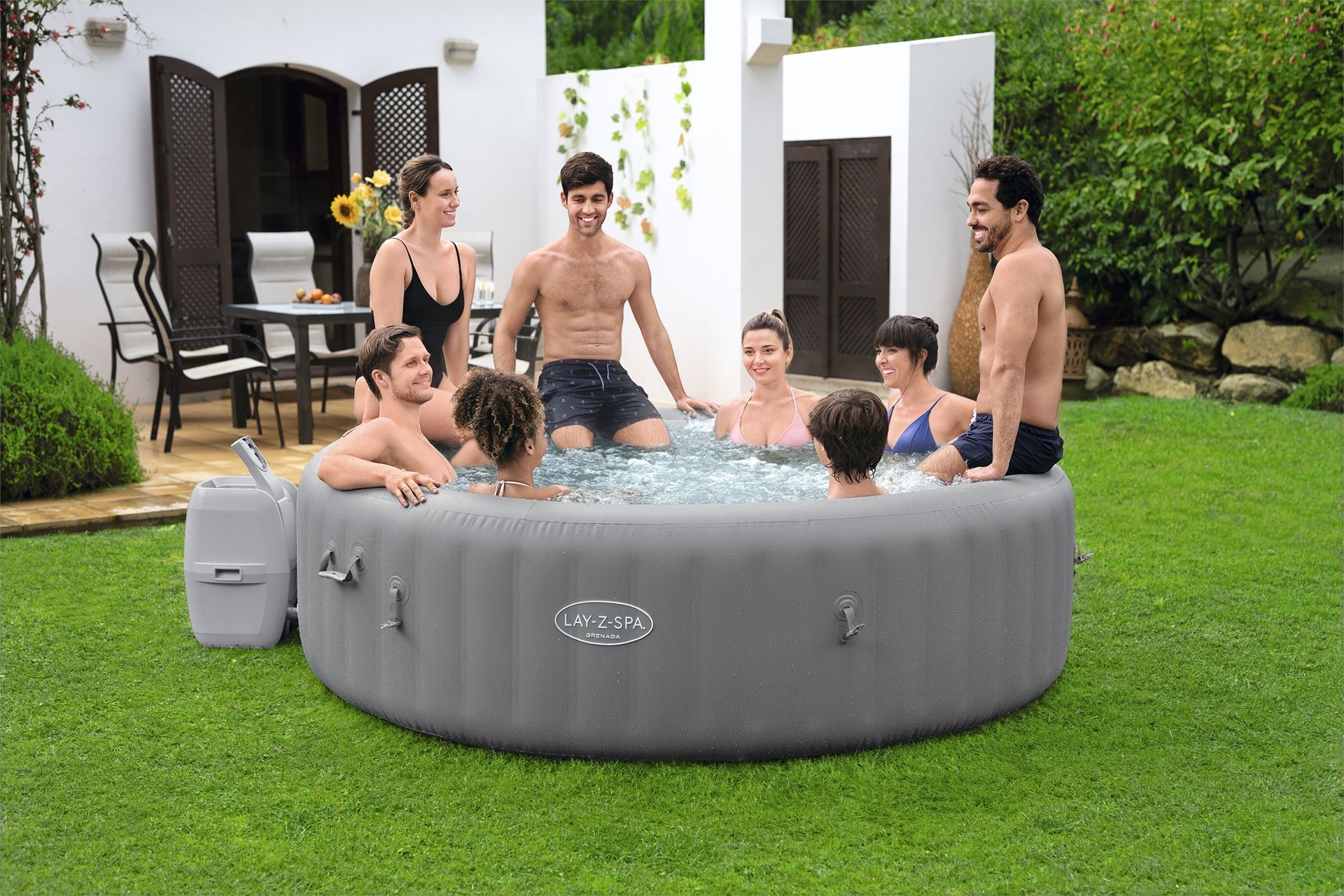 Bestway-Lay-Z-Spa-Grenada-Smart-AirJet-Opblaasbare-Spa-voor-6-8-Personen