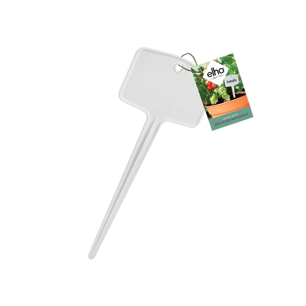 elho Green Basics Étiquettes pour plantes S (set/5) - Blanc (White) - L 7 x L 0 x H 13 cm - Idéal pour l'extérieur - 100% recyclé