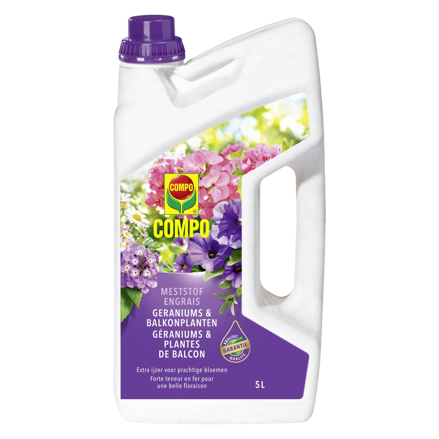 Compo vloeibare meststof geraniums & balkonplanten - 5L