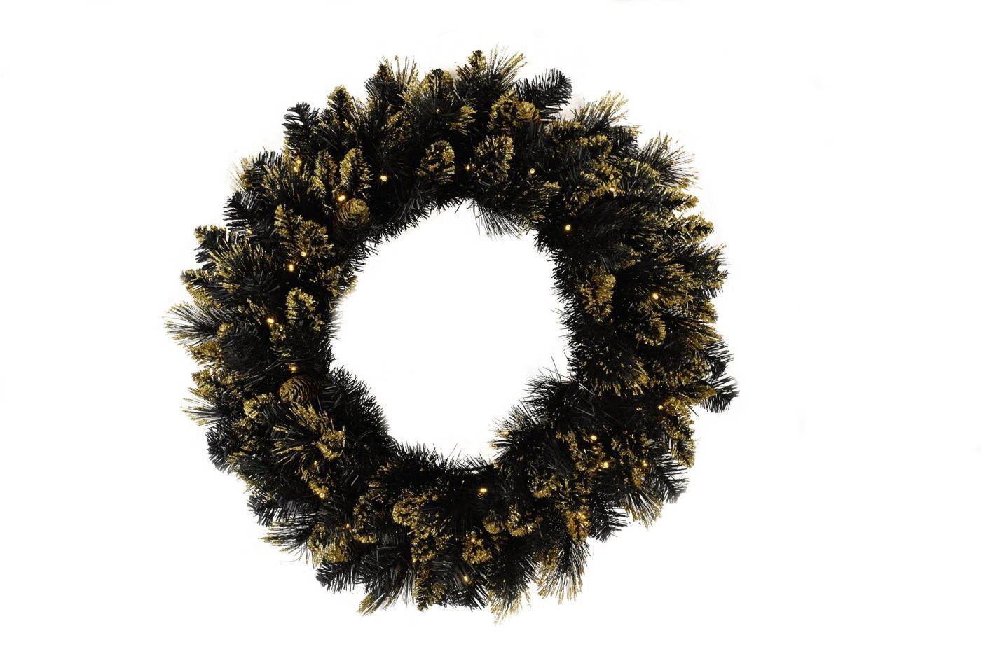 Shimmery-Golden-Black-Bristle-Wreath-d76cm-70LB
