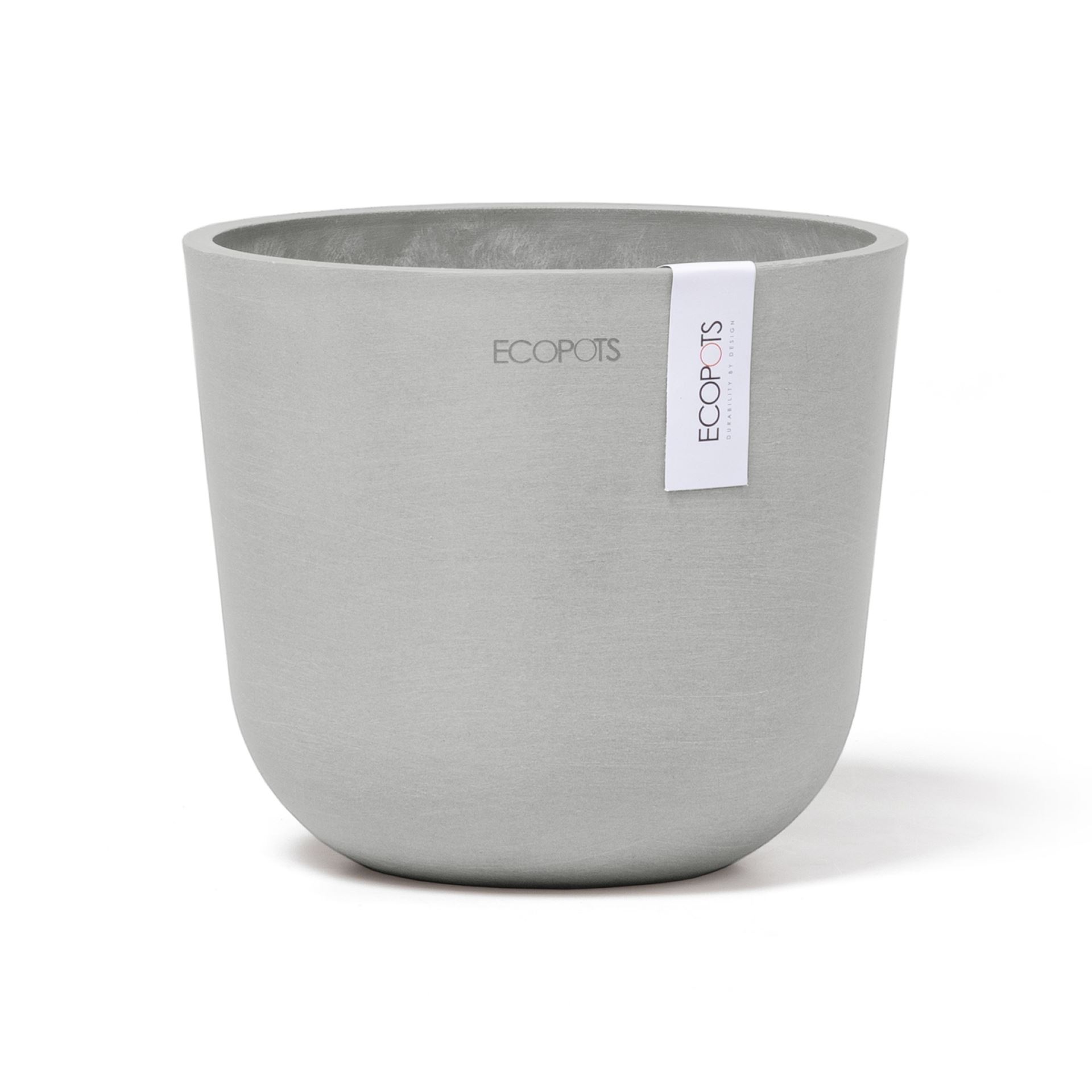 Ecopots-oslo-mini-white-grey-16-cm-H13-cm