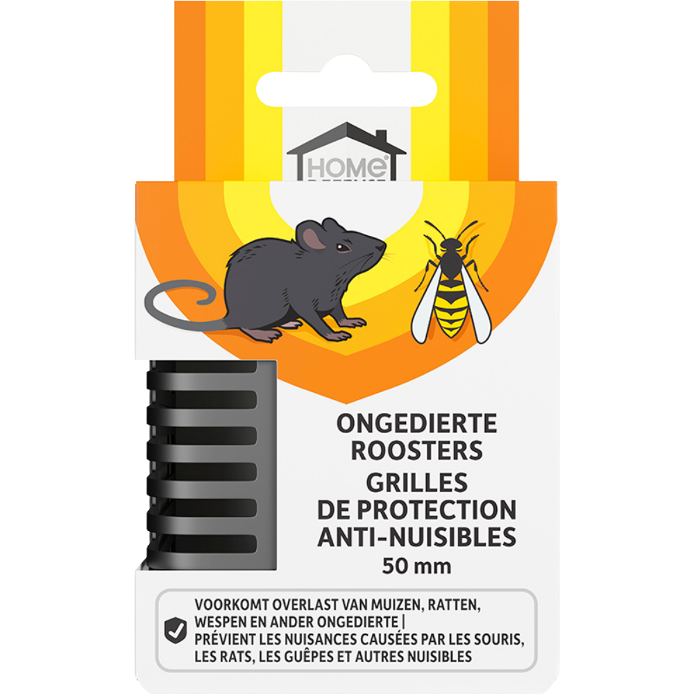 HOME DEFENSE® Grilles Anti-Nuisibles 50 mm - 10 pièces