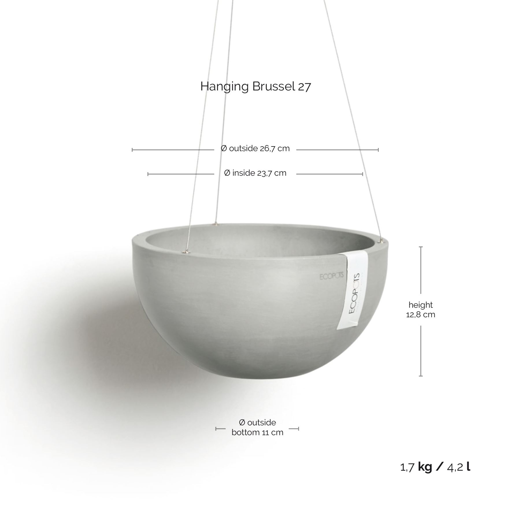 Ecopots-brussels-hanging-white-grey-27-cm-H13-cm-incl-waterreservoir