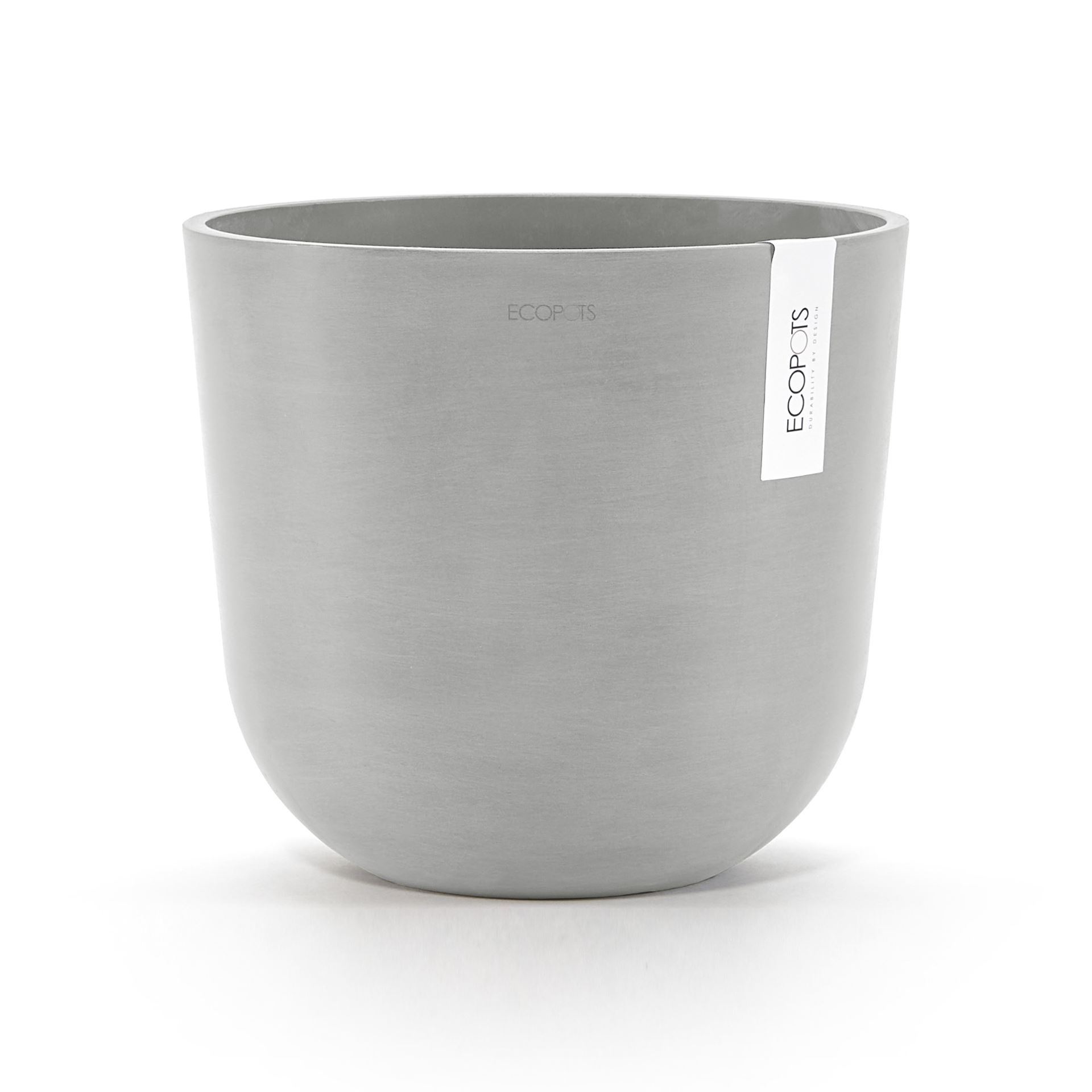 Ecopots-oslo-white-grey-25-cm-H21-8-cm