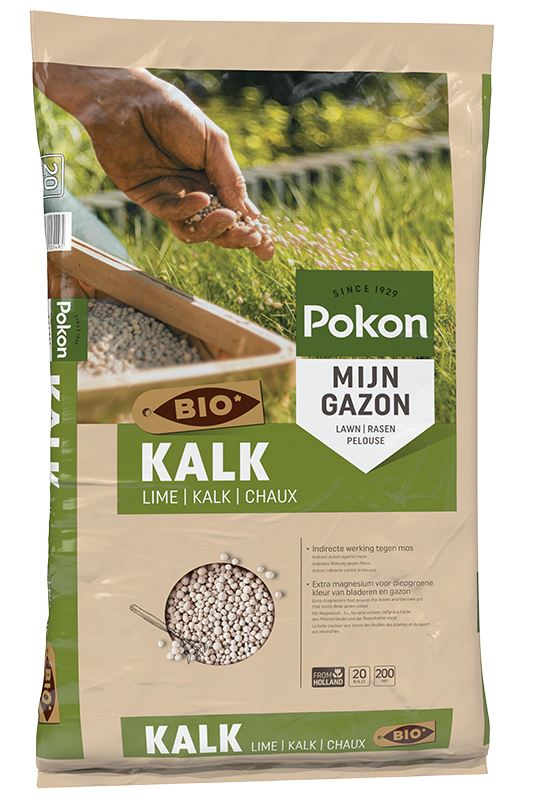 Pokon kalk - 20 kg tot 200m² - bio
