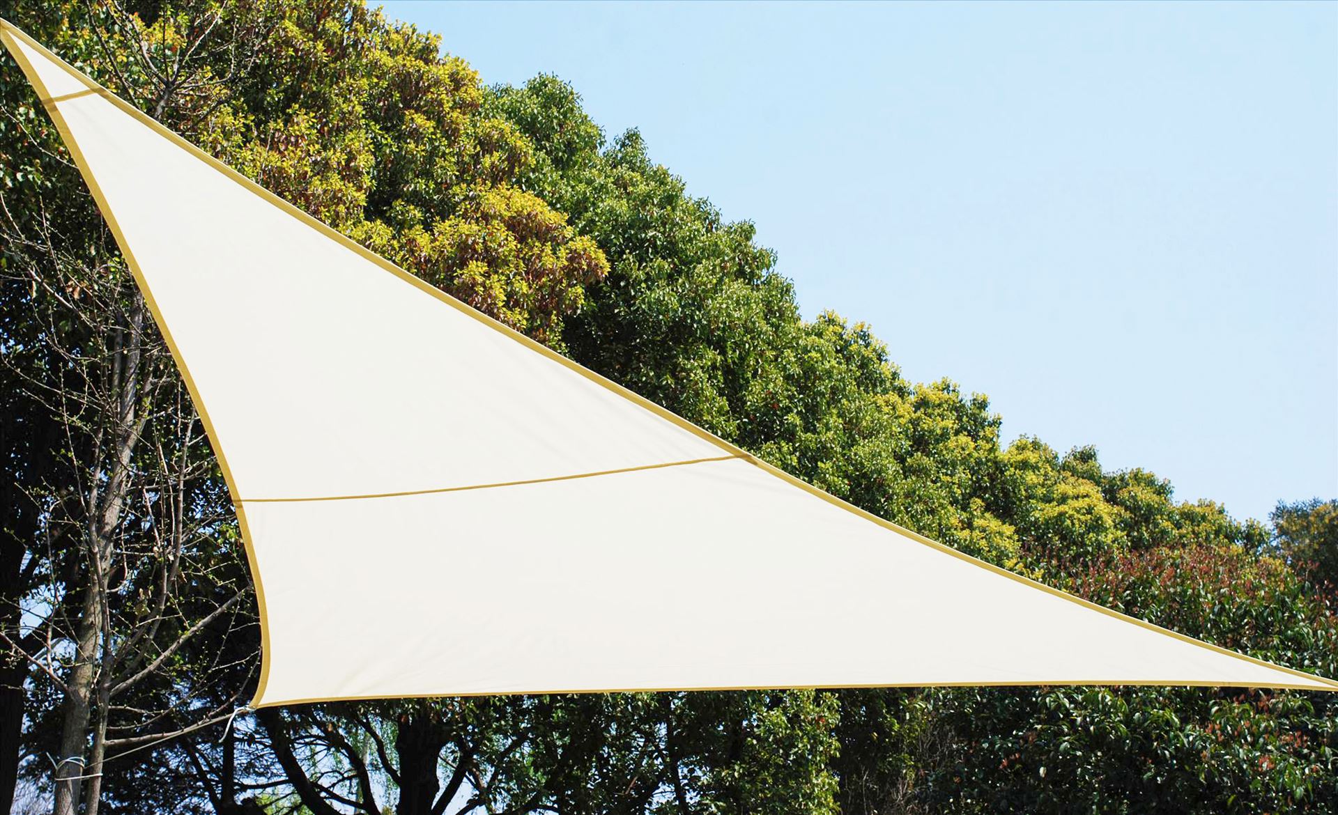 Practo Garden voile d'ombrage pe cream - Voile d'ombrage - 360x360x360cm - triangle