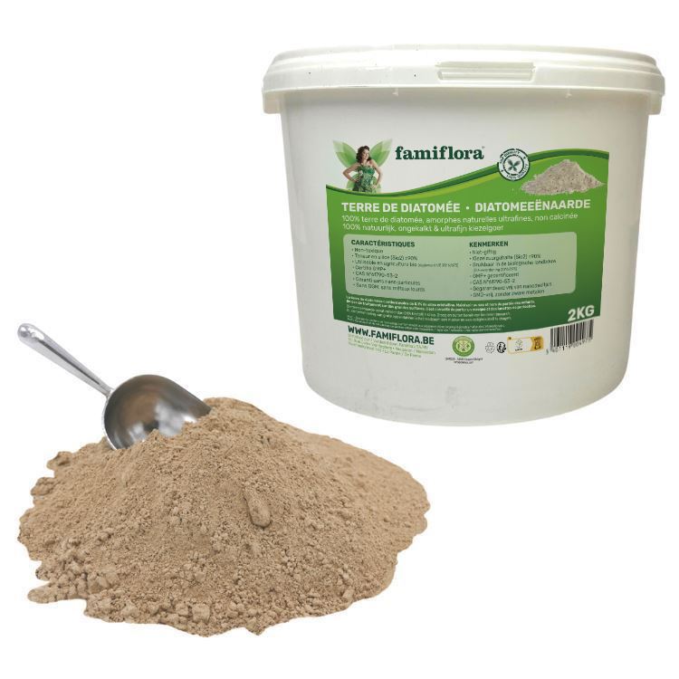 Famiflora bucket of diatomaceous earth 2kg - ecological control of blood lice