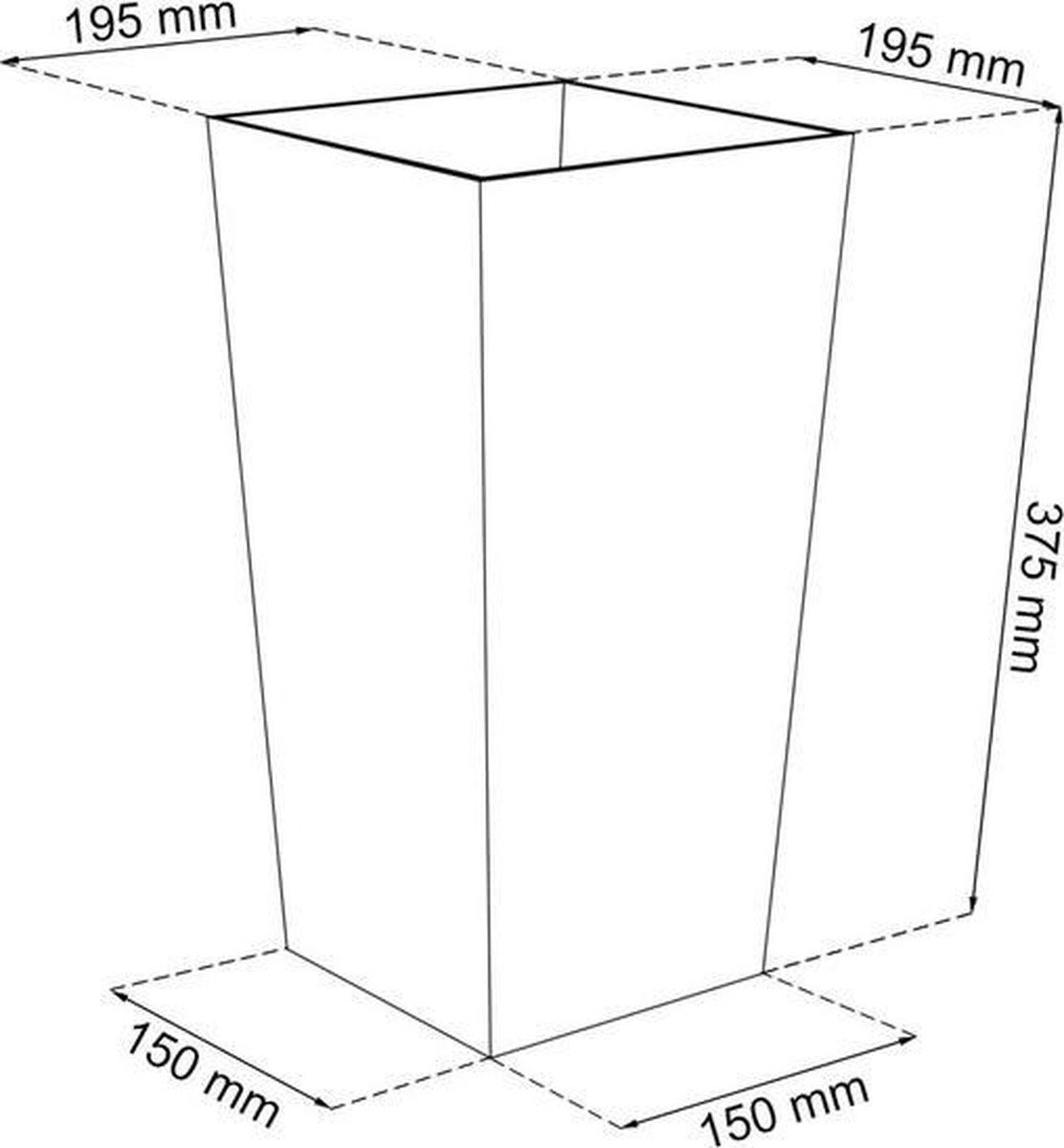 Flower-pot-Urbi-square-anthracite-19-x-19-x-37-cm