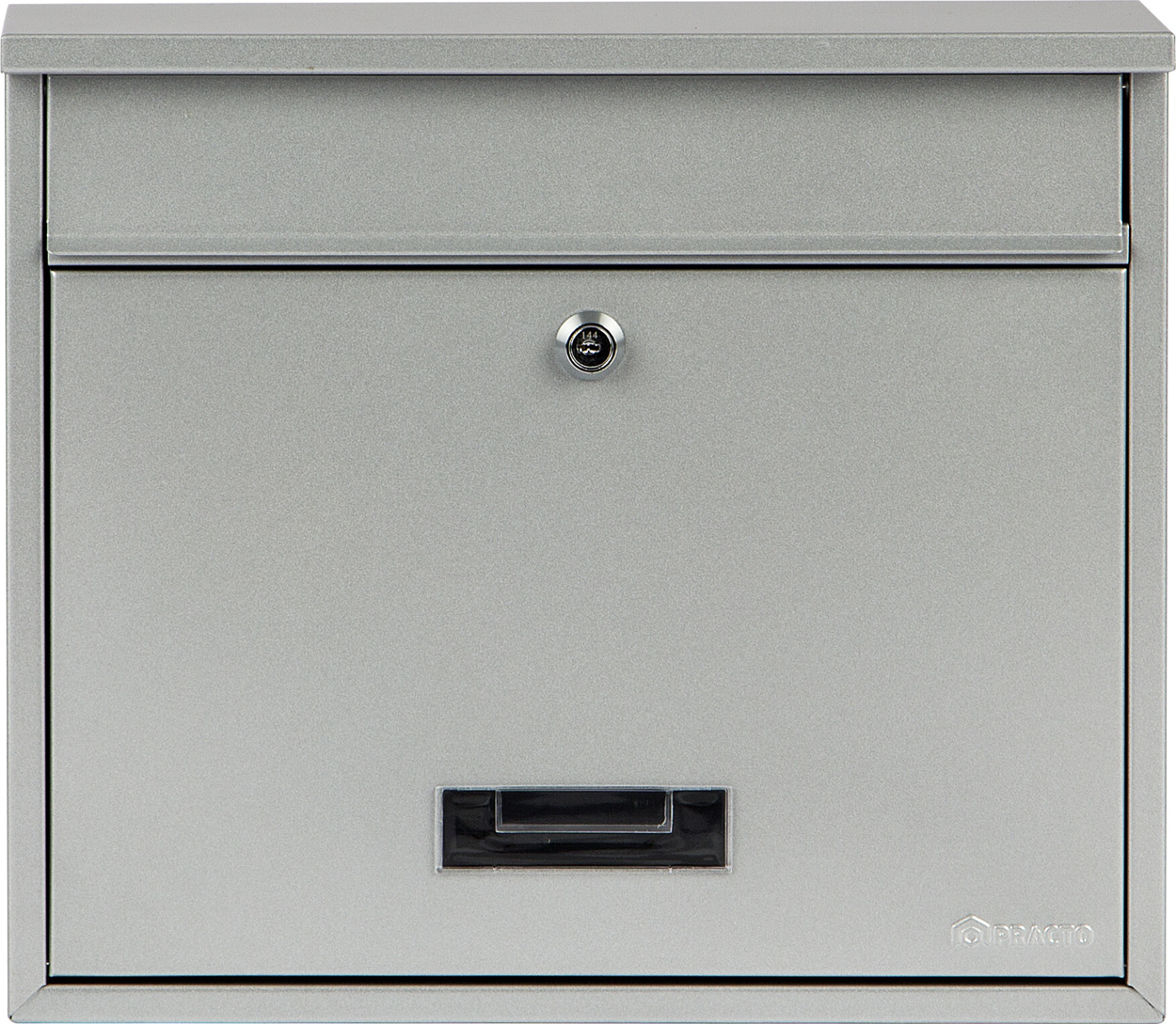 Practo Garden oxford zilver zilver - Brievenbus in gelakt staal - 10x36x31cm