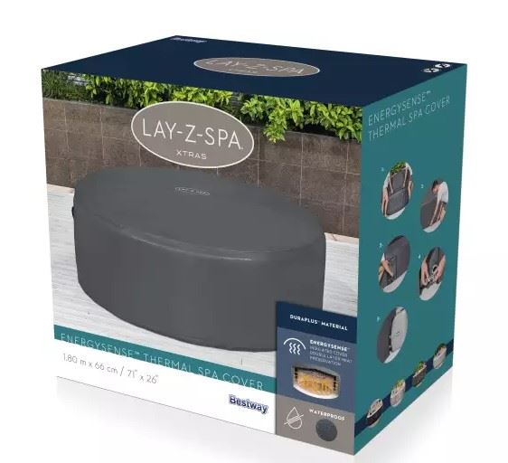 Lay-Z-Spa-71-x-26-1-80m-x-66cm-Thermal-Cover-Round