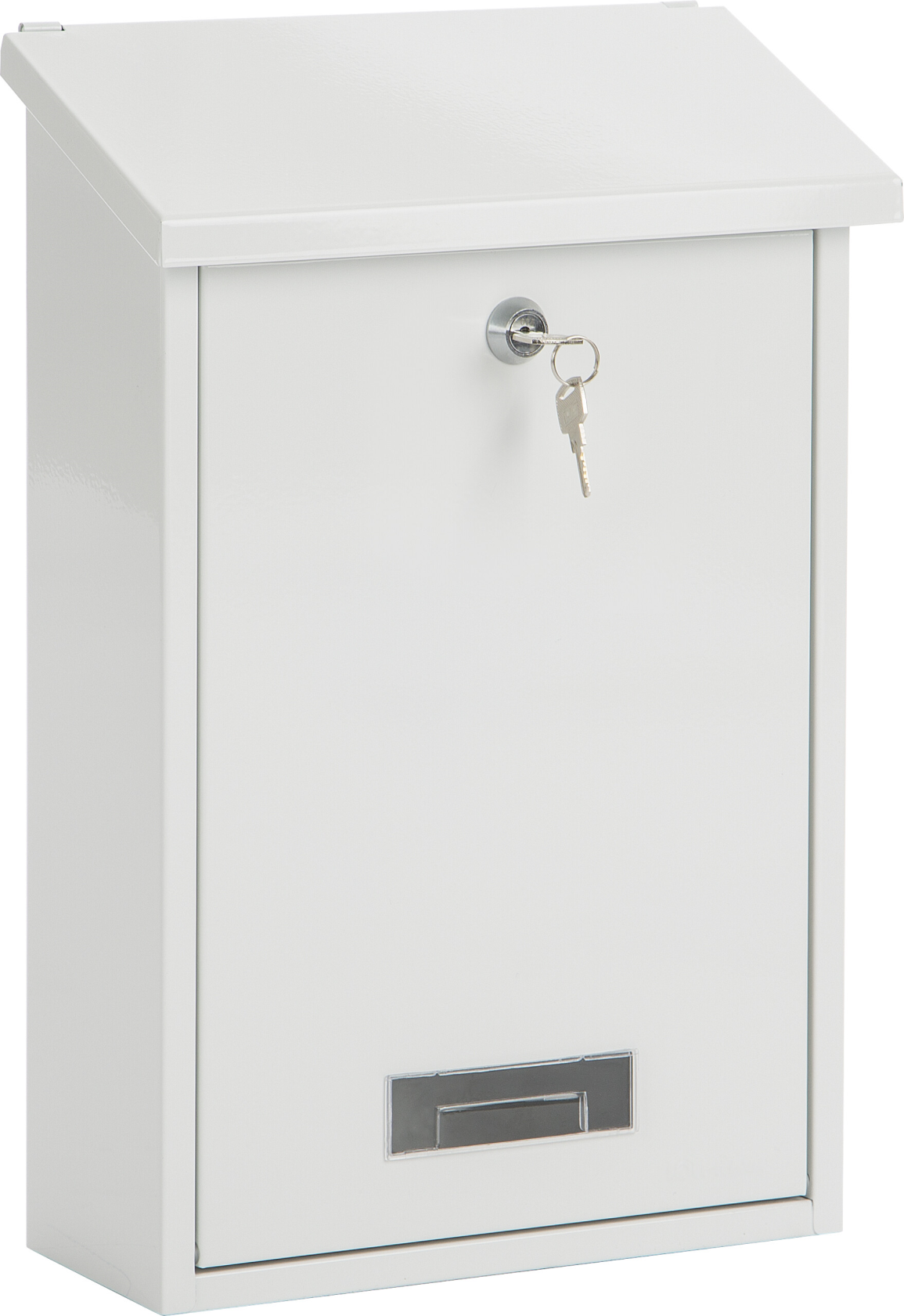 Practo Garden dublin wit wit - Brievenbus in gelakt staal - 10x25x39,6cm