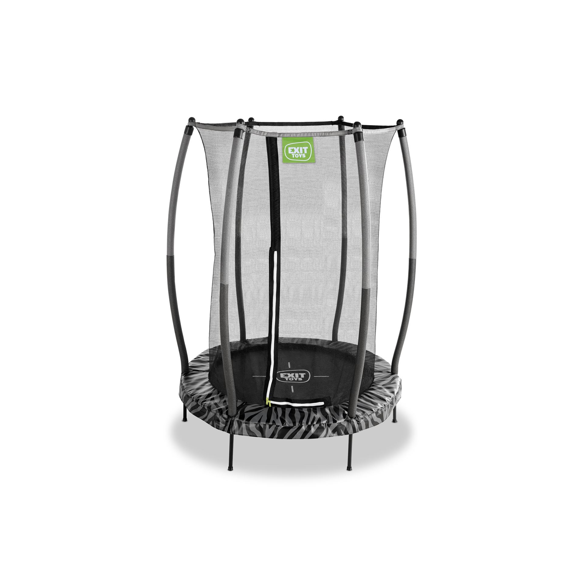 EXIT-Tiggy-junior-trampoline-met-veiligheidsnet-140cm-zwart-grijs