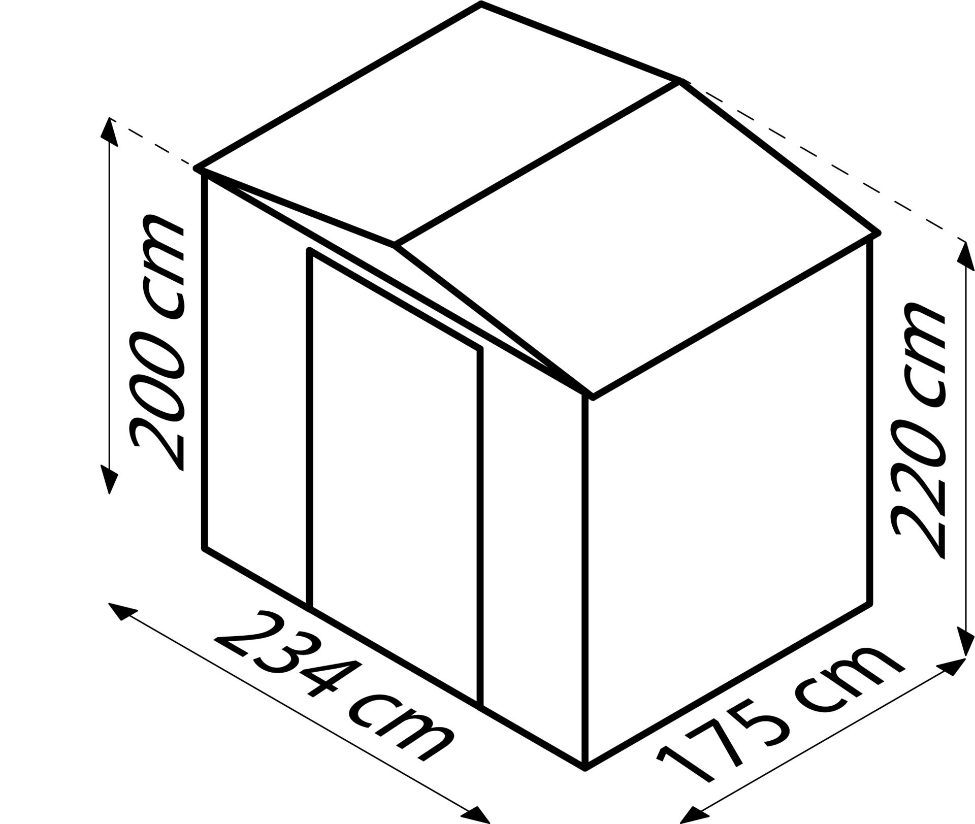 Tuinberging-Tower-86-zilver-metallic-Tuinberging-metaal-B234-x-L175-x-H220-cm