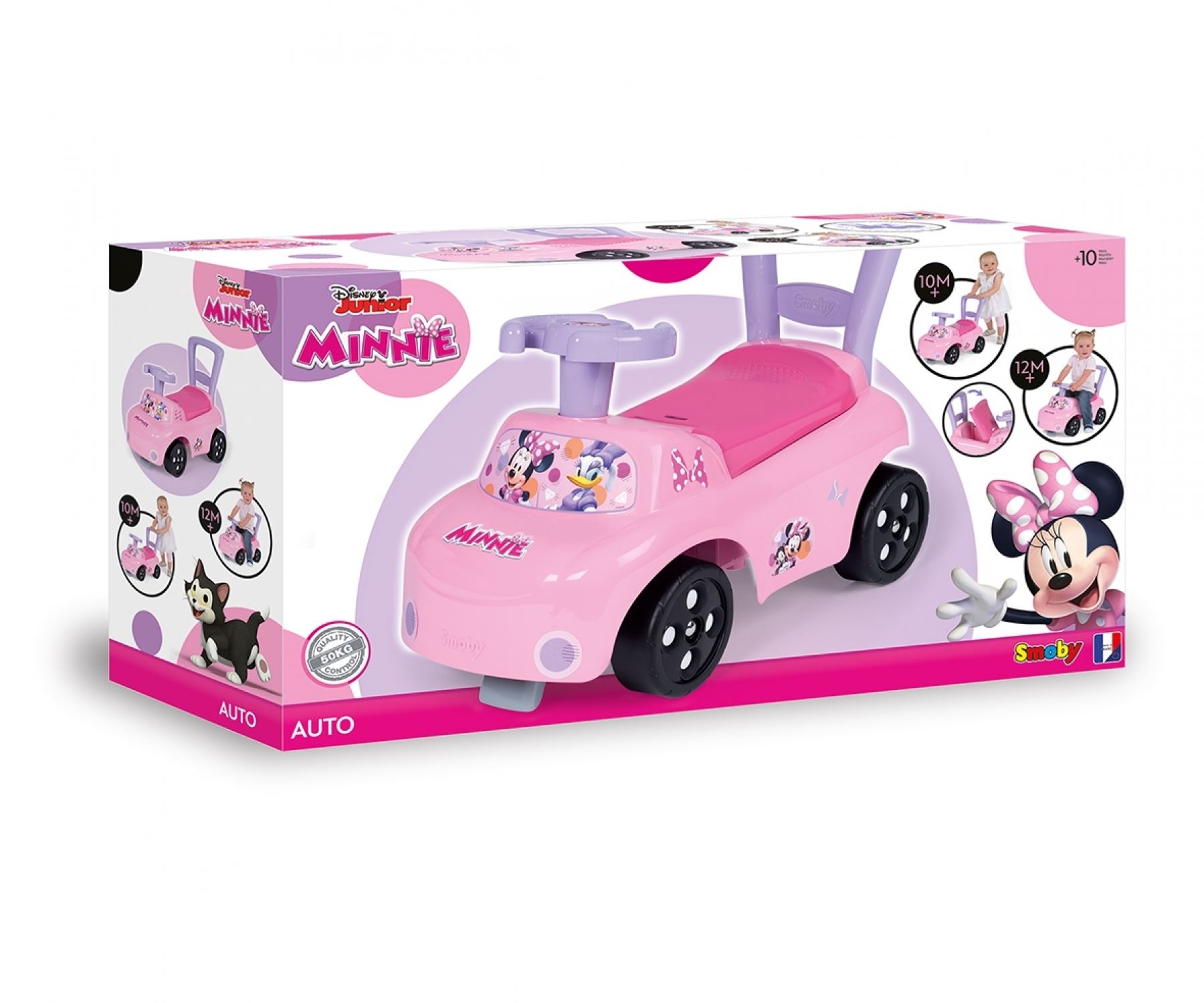 Kids-minnie-loopauto-roze