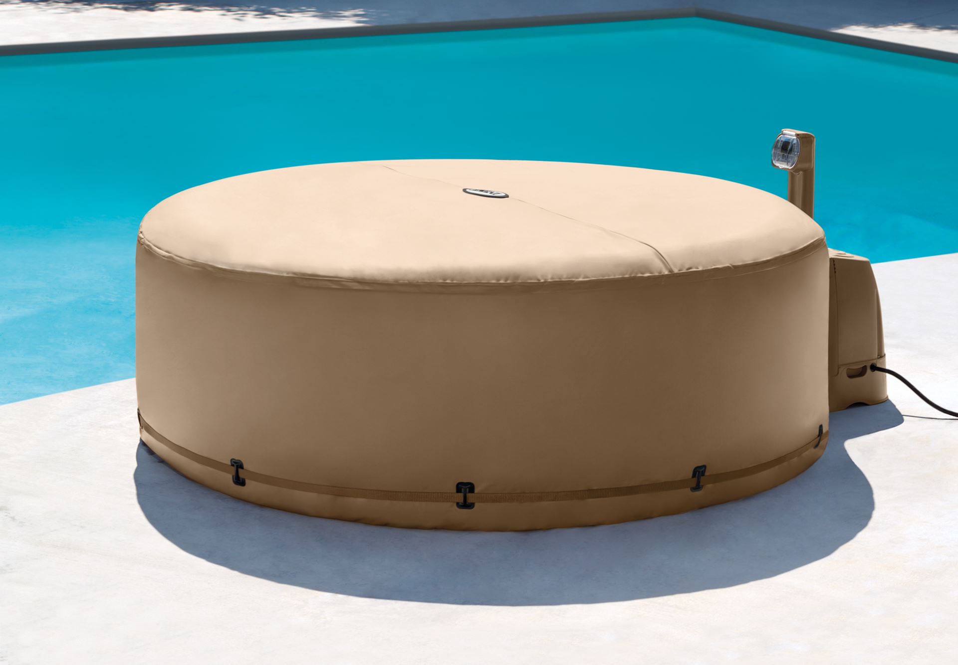 Energiebesparende-afdekhoes-intex-PureSpa-jacuzzi-beige-198x72cm