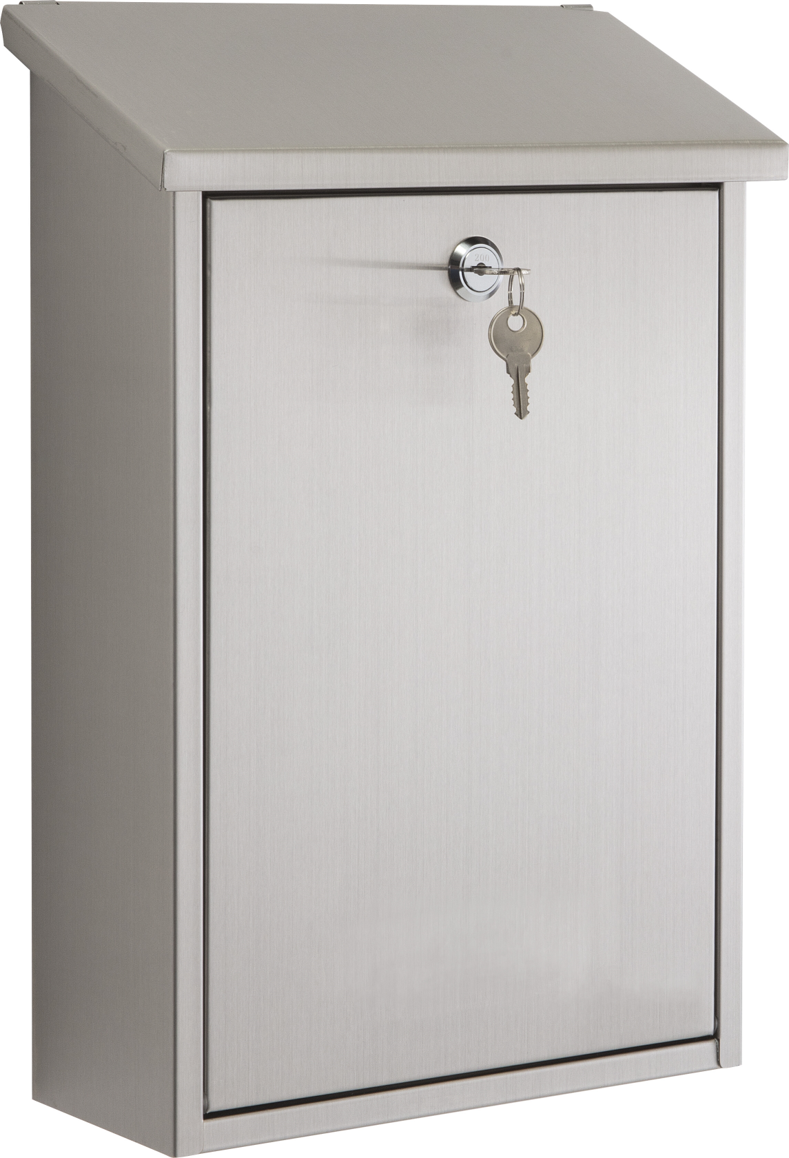 Practo Garden dallas inox - Brievenbus in inox - 10x25x40cm