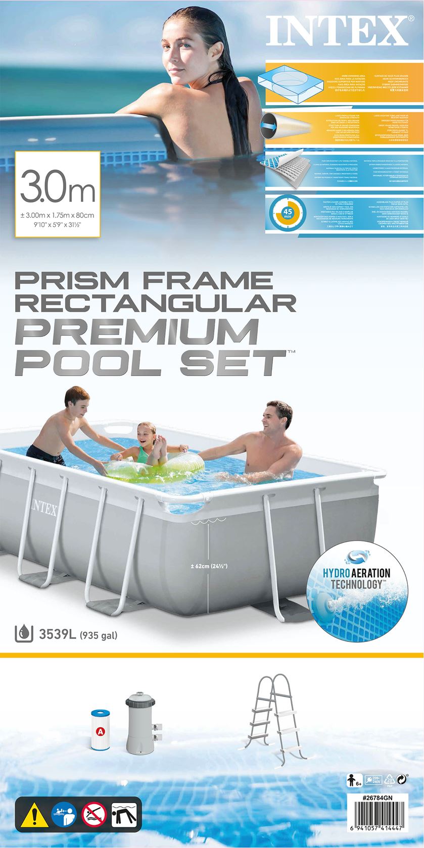 Prism-Frame-Pool-zwembadset-300X175X80cm-Inclusief-filterpomp-trap-Opzetzwembad