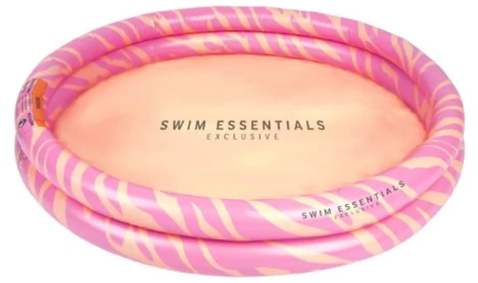 Zwembad-dia-100cm-Roze-zebraprint