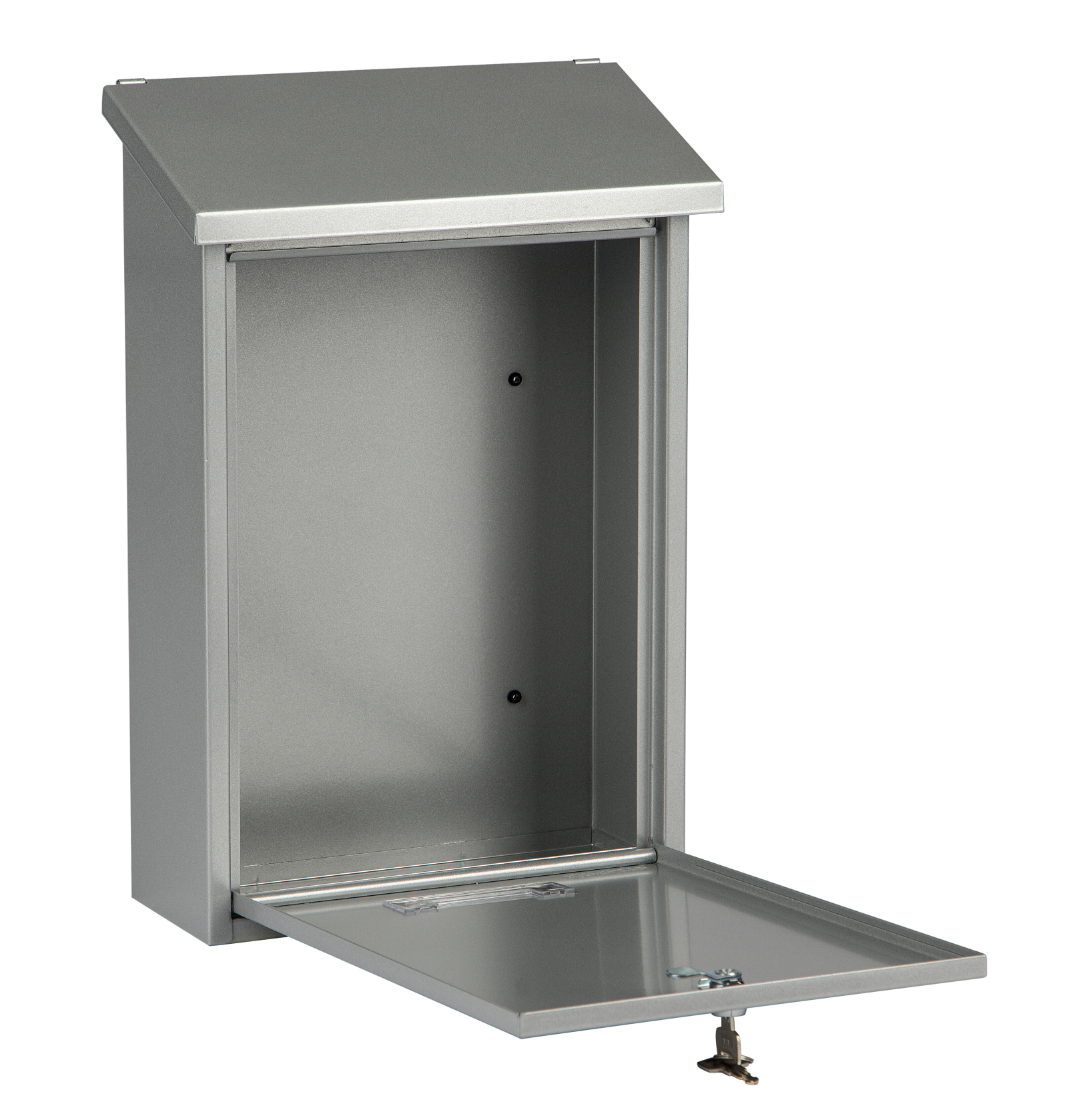 Practo Garden dublin silver - Boîte aux lettres en acier peint - 10x25x39,6cm