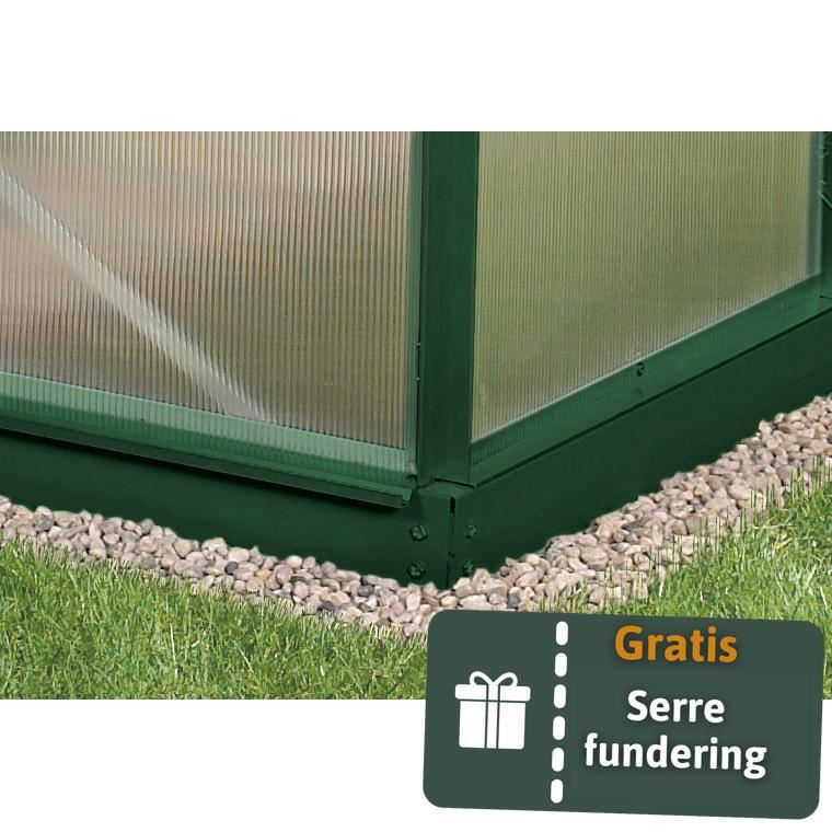 Triton-2500-HKP-6mm-donkergroen-Polycarbonaat-serre-Vrijstaand-B190-4-x-L128-9-x-H207-cm