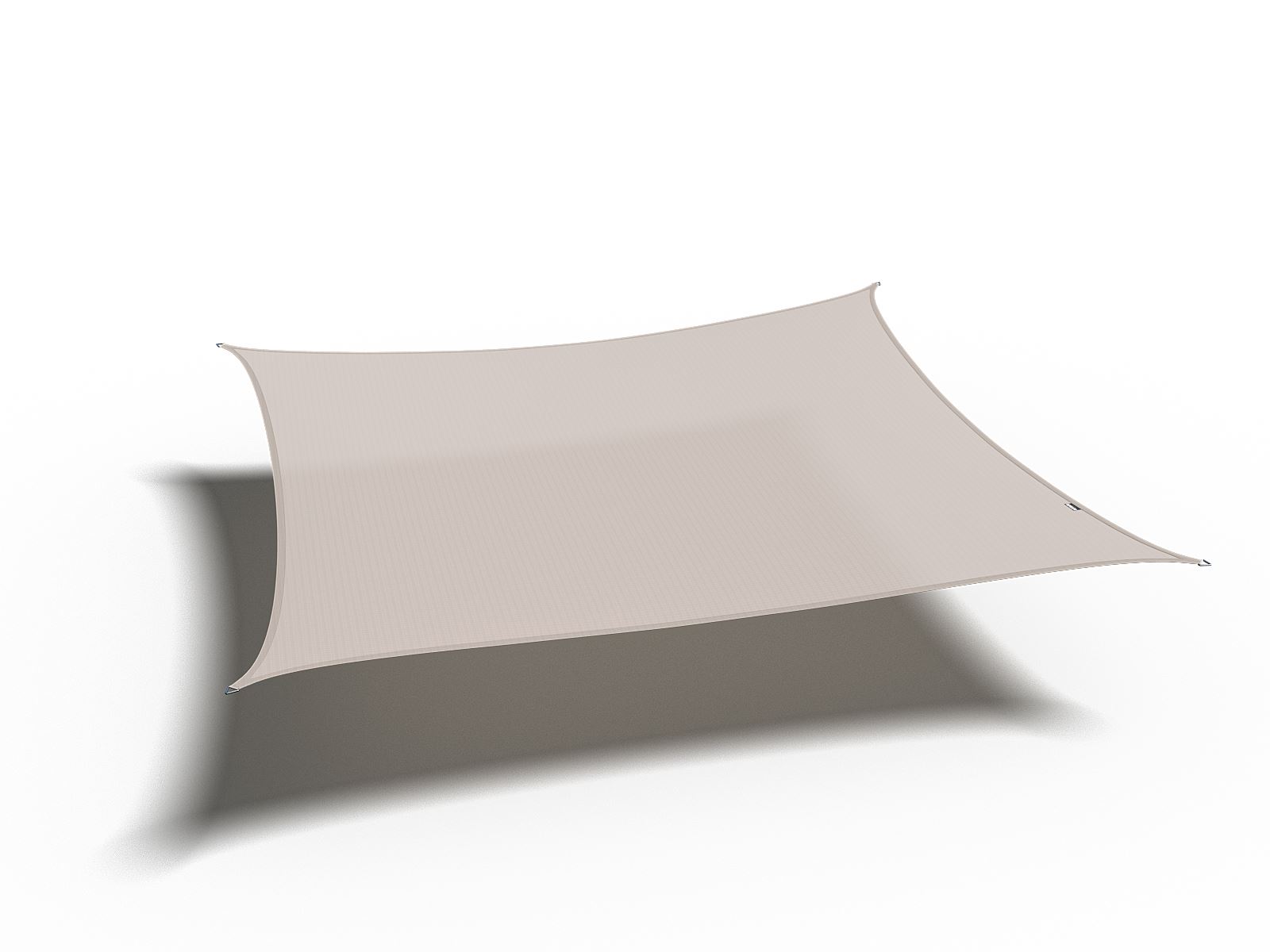 Toile d'ombrage platine Coolfit L360 x B360 cm - Greige (gris/beige) toile d'ombrage carrée - HDPE 285 gr/m²