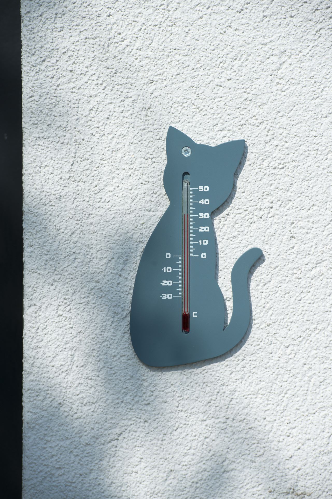 Muurthermometer-kunststof-grijs-kat-15x9-5x0-3cm