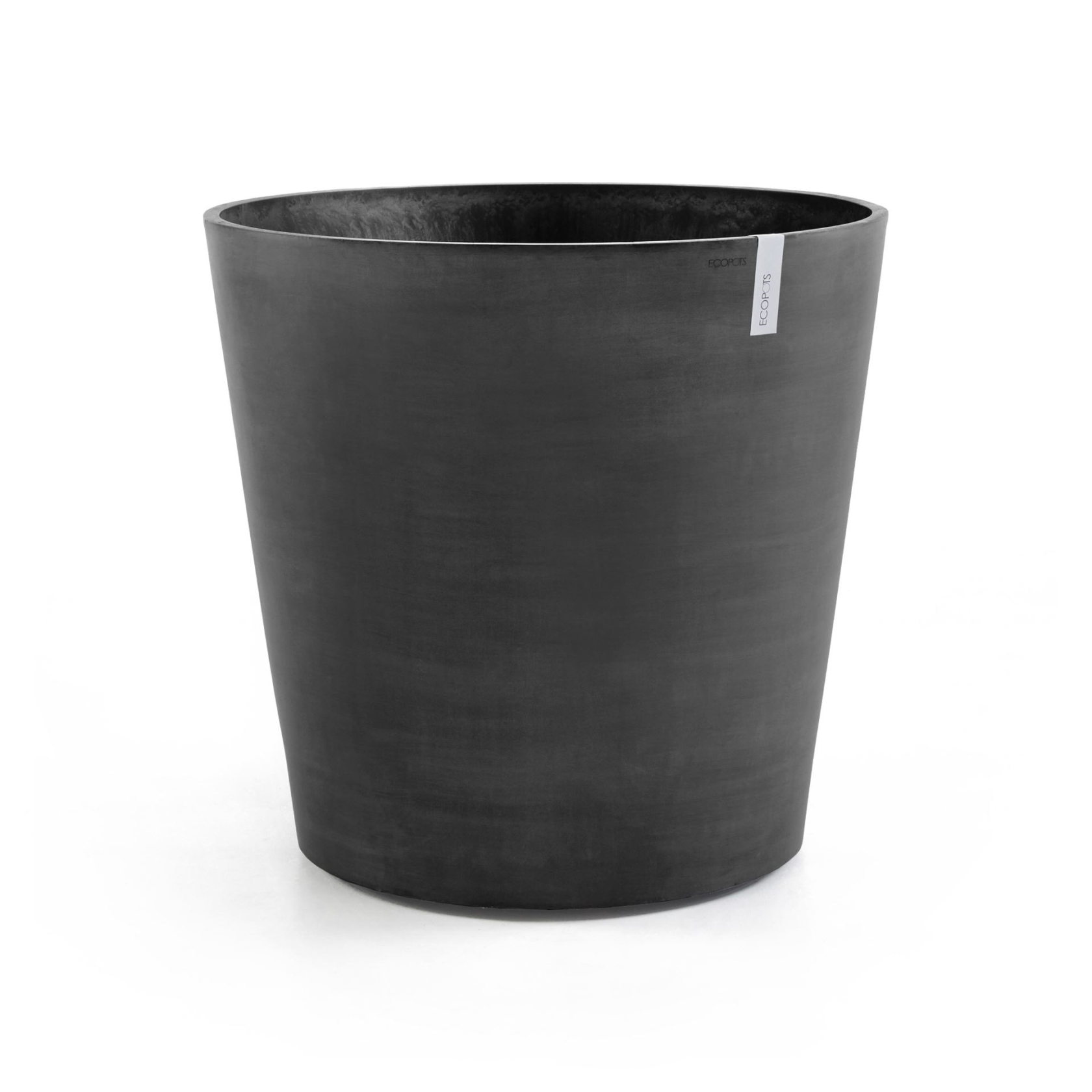 Ecopots flowerpot Amsterdam Wheels 80 - Round - Dark Grey - Diameter 80 x H74,2 cm