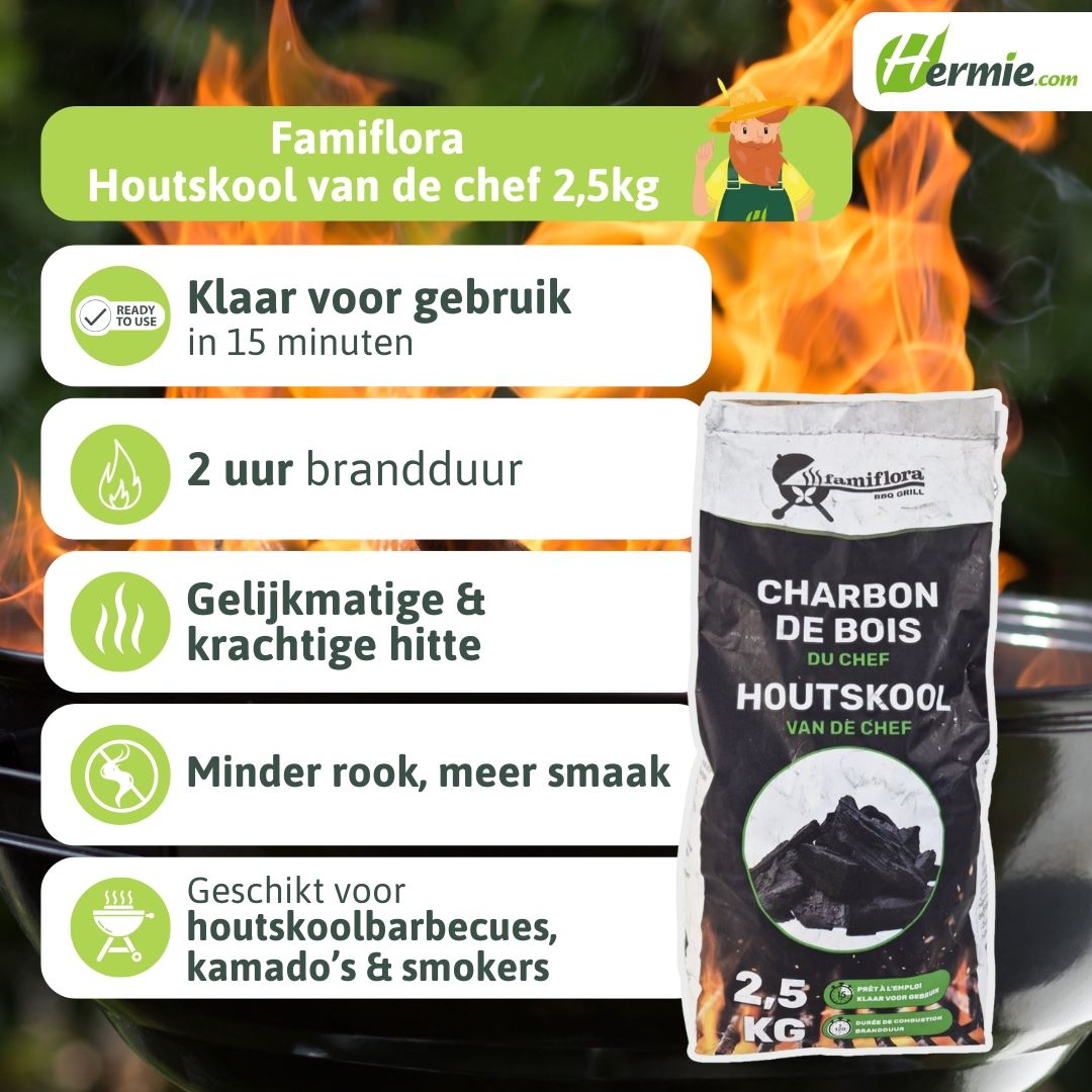 Famiflora - Chef's Famigrill charcoal 2.5kg - professional quality