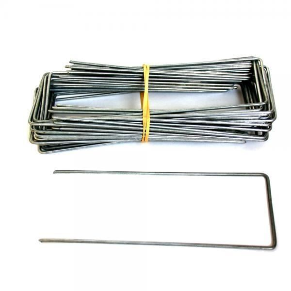 Crochets pour toiles de sol Famiflora - picots diamètre 3 mm - L30 x L10 cm - 50 pièces